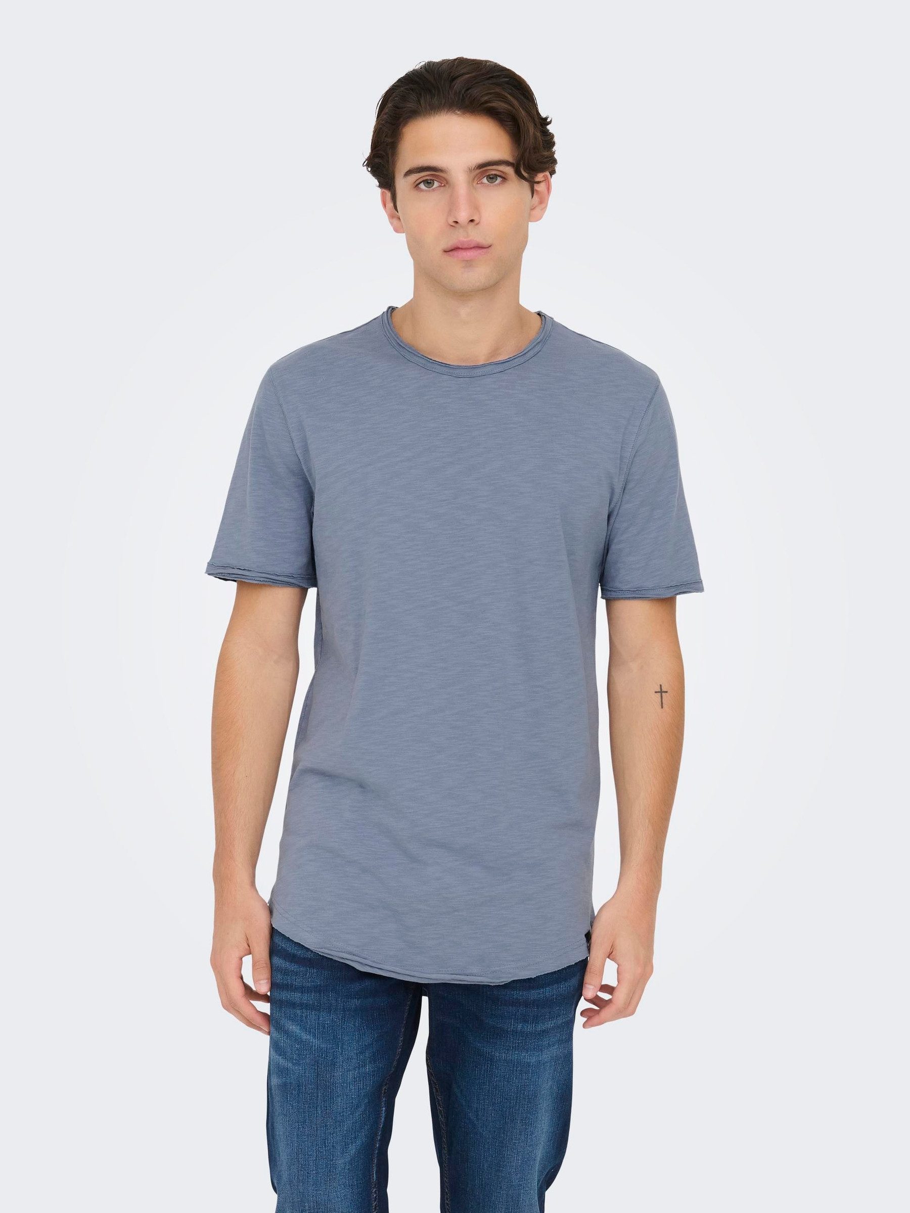 ONLY & SONS T-Shirt Rundhals Long günstig online kaufen