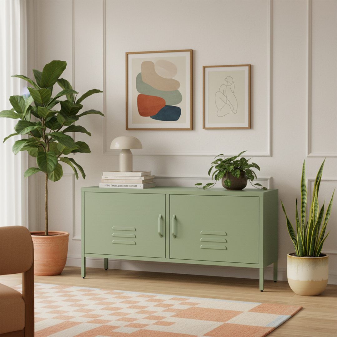 skølm Lowboard Atria aus Metall (Mintgrün), günstig online kaufen