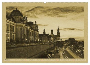 CALVENDO Wandkalender Dresden - Ein Kalender im Zeitungsstil (Premium, hochwertiger DIN A2 Wandkalender 2023, Kunstdruck in Hochglanz)