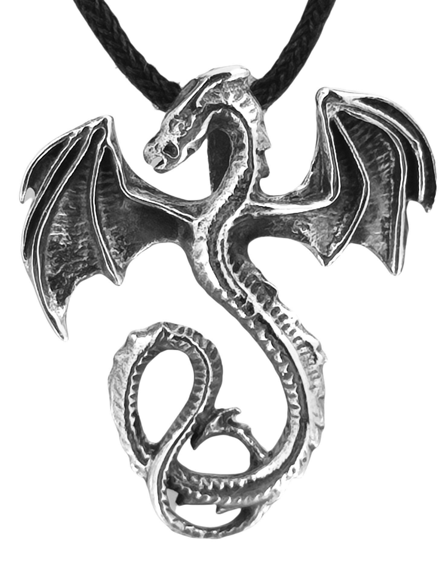 Kiss of Leather Kettenanhänger Drachen Anhänger 925 Sterling Silber Drache günstig online kaufen