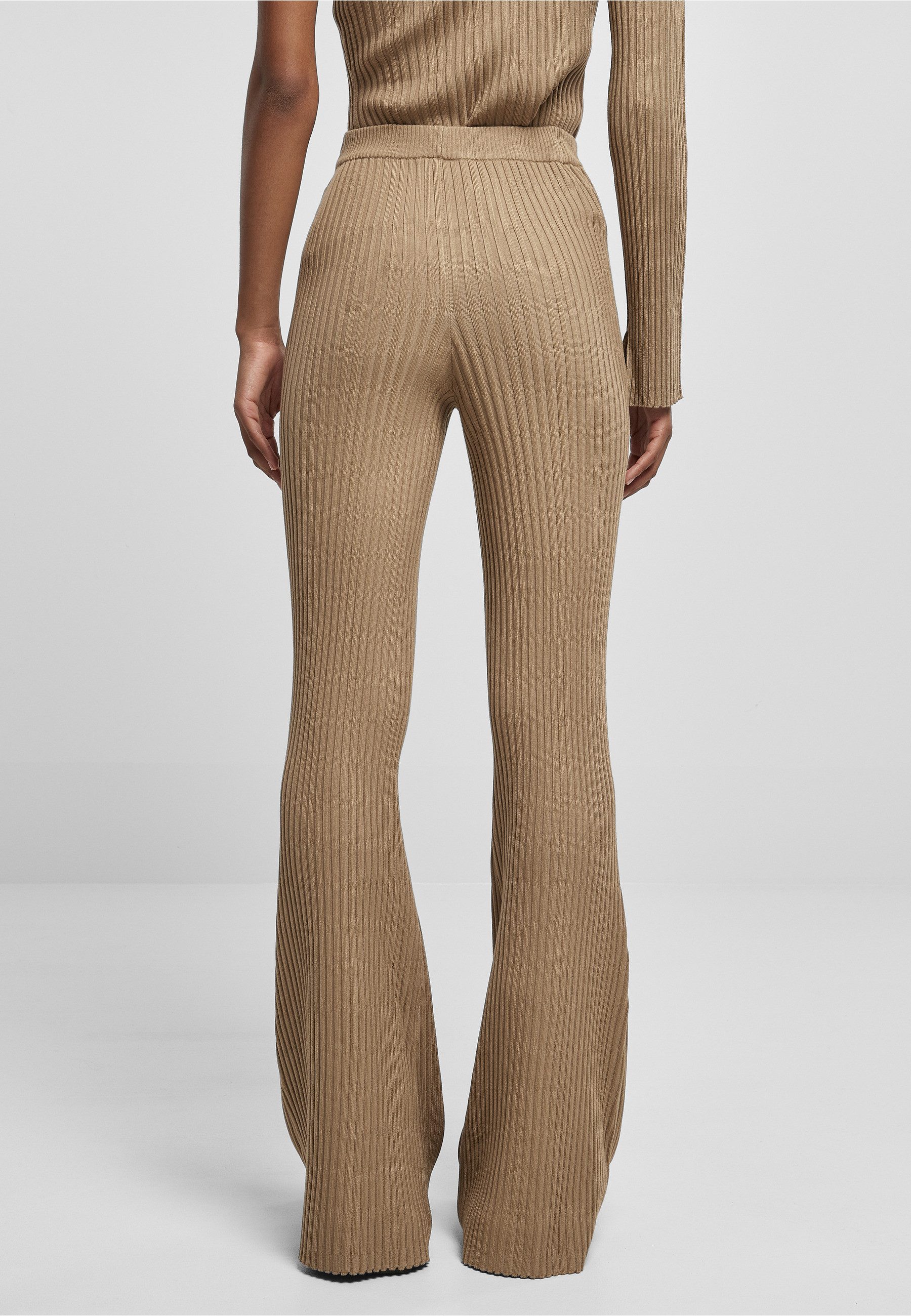 URBAN CLASSICS Leggings Urban Classics Damen Ladies Flared Rib Knit Leggings (1-tlg)