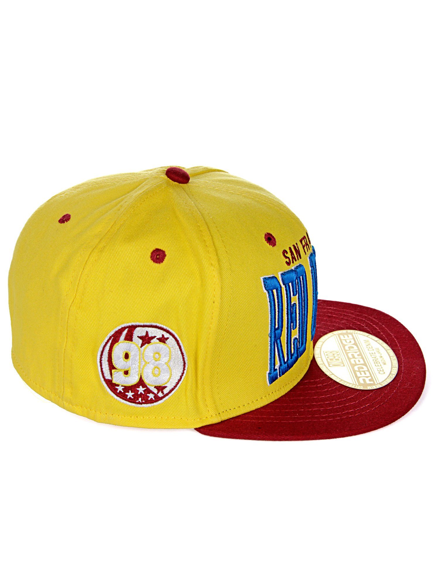 RedBridge mit kontrastfarbigem Baseball Durham Schirm gelb-rot Cap