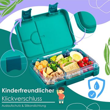 ecosa Lunchbox EO-8173 yummy buddy Kinder Brotdose, Tritan, (Brotdose, 4-tlg), Kinderfreundliche Verriegelung,BPA-Frei,Auslaufsicher,Vesperdose