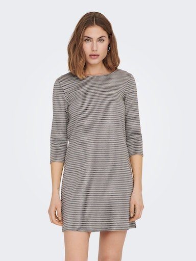 3/4 ONLY aop:br Jerseykleid CHECK black ONLBRILLIANT DRESS