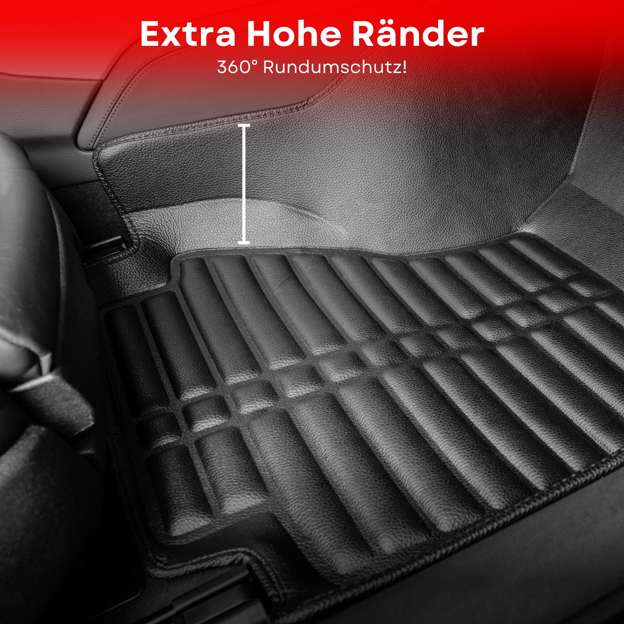 fussmattenprofi.com 5D Premium Car Floor Mat TPE Set suitable for BMW X5 (F15) 2013-2018 (1 pc), for BMW BMW X5