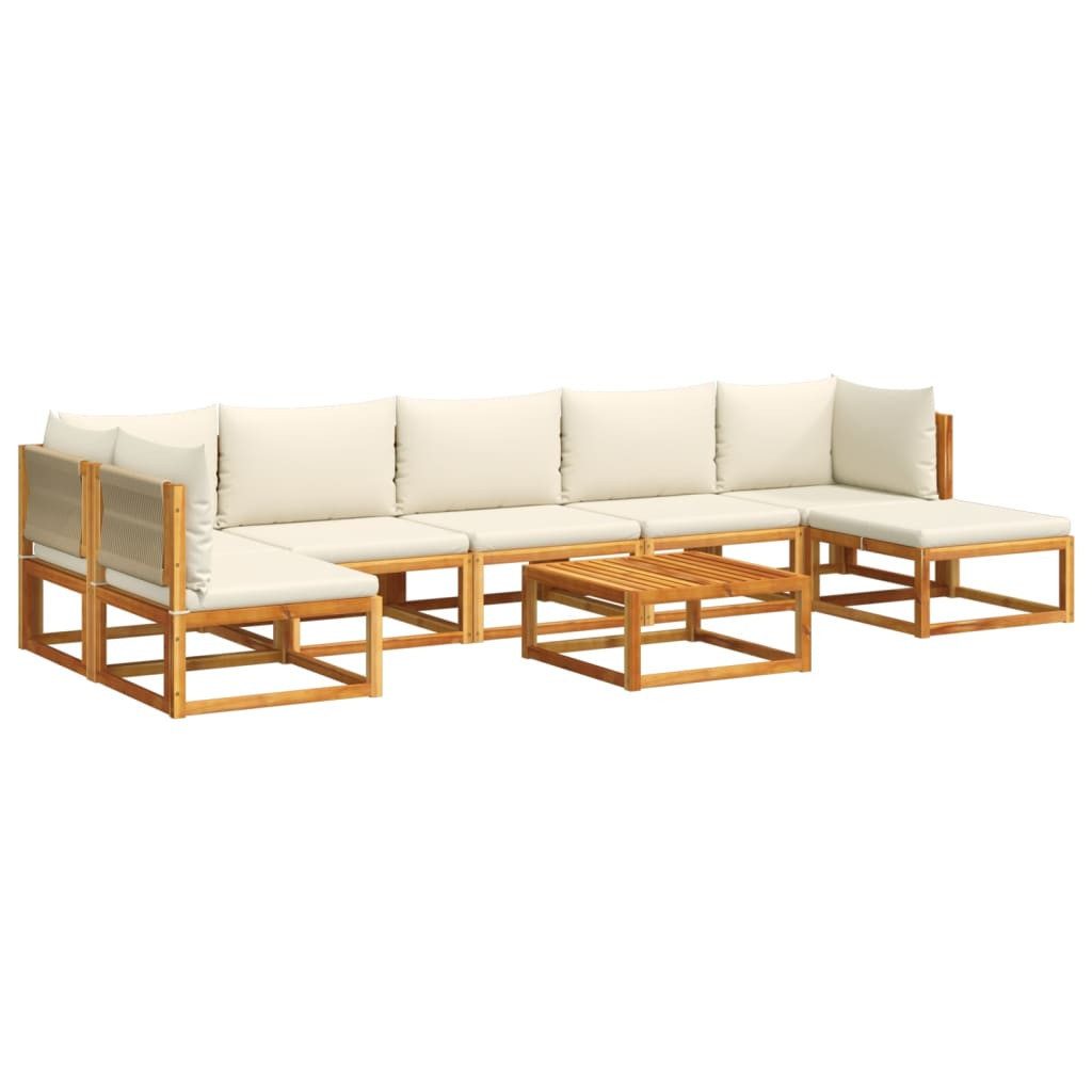 vidaXL Loungesofa 8-tlg. Garten-Sofagarnitur mit Kissen günstig online kaufen