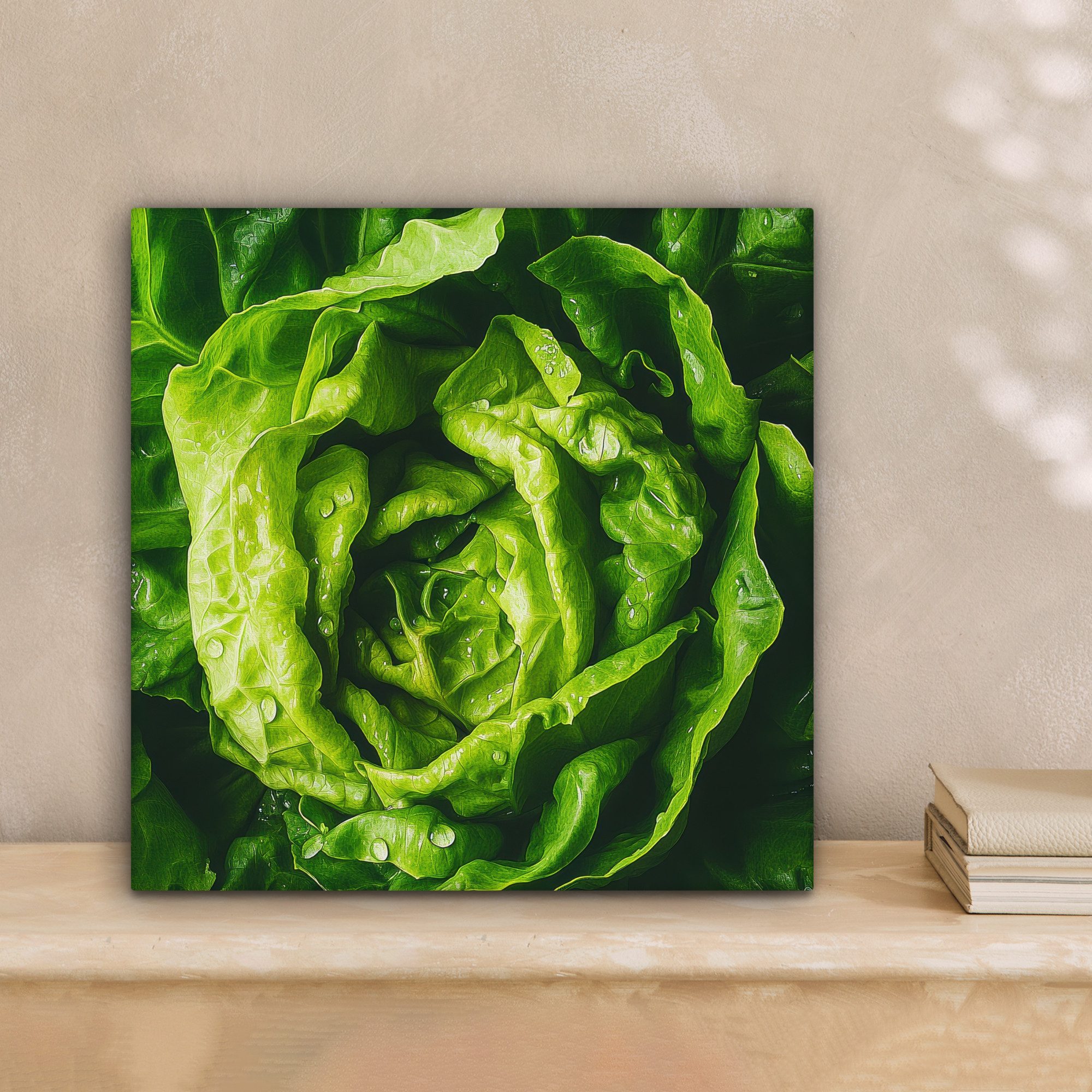 OneMillionCanvasses® Leinwandbild Gemüse - Kopfsalat - günstig online kaufen