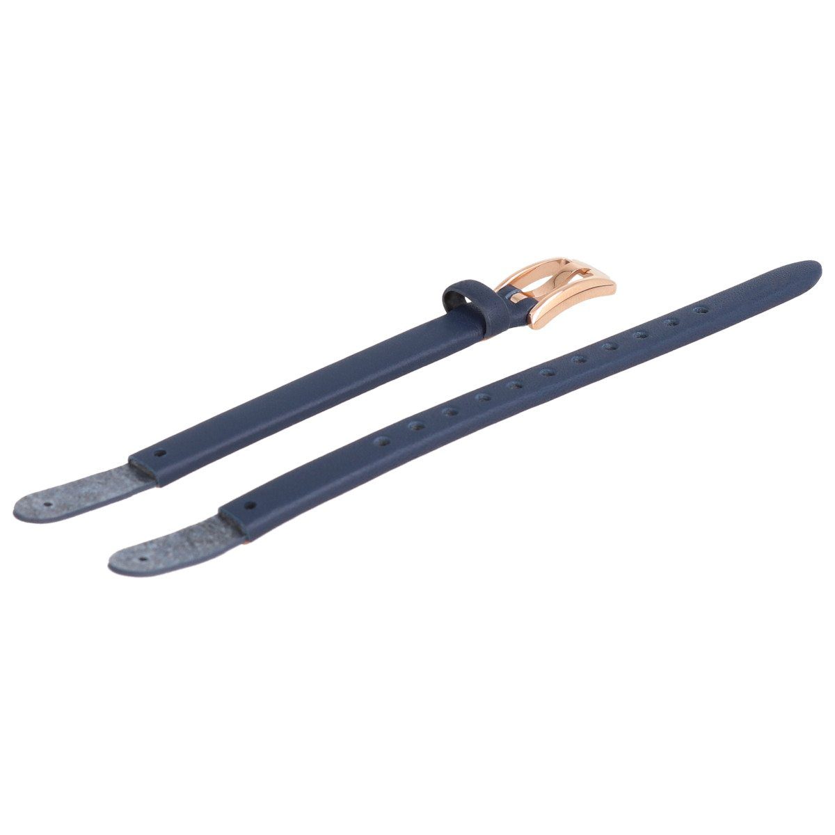 Fossil Uhrenarmband 8mm Leder Blau ES-4026 LB-ES4026