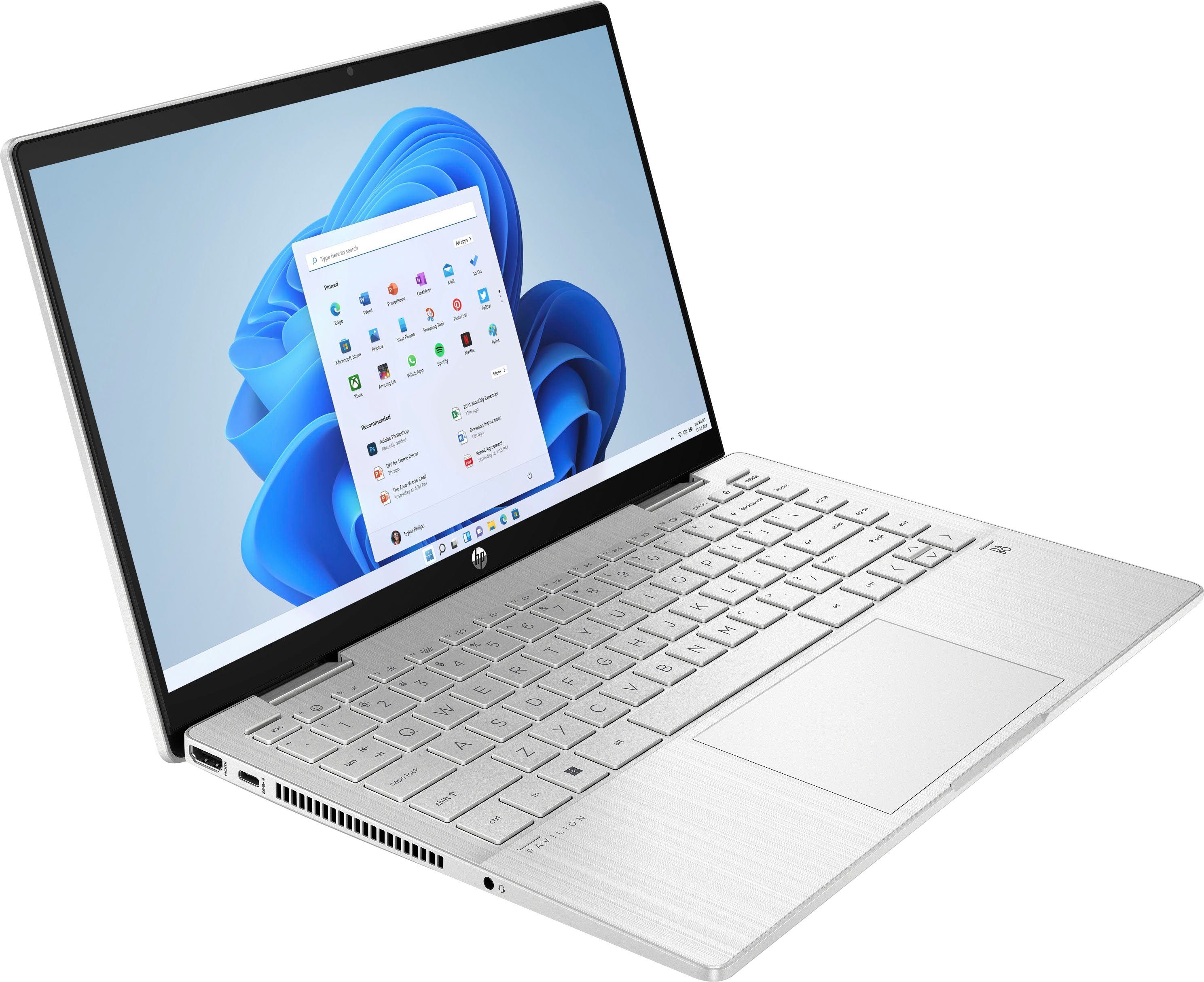 Notebook Xe i5 1235U, Graphics, Pavilion HP (35,6 Convertible Core Intel 14-ek0252ng cm/14 GB Zoll, x360 Iris SSD) 512