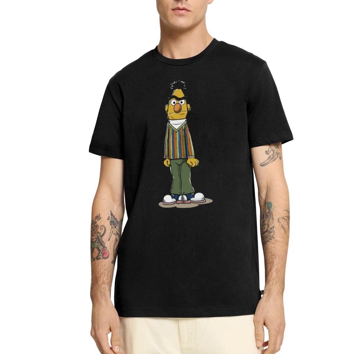 Spreadshirt T-Shirt Sesamstraße Bert wütend Männer Premium T-Shirt (1-tlg)