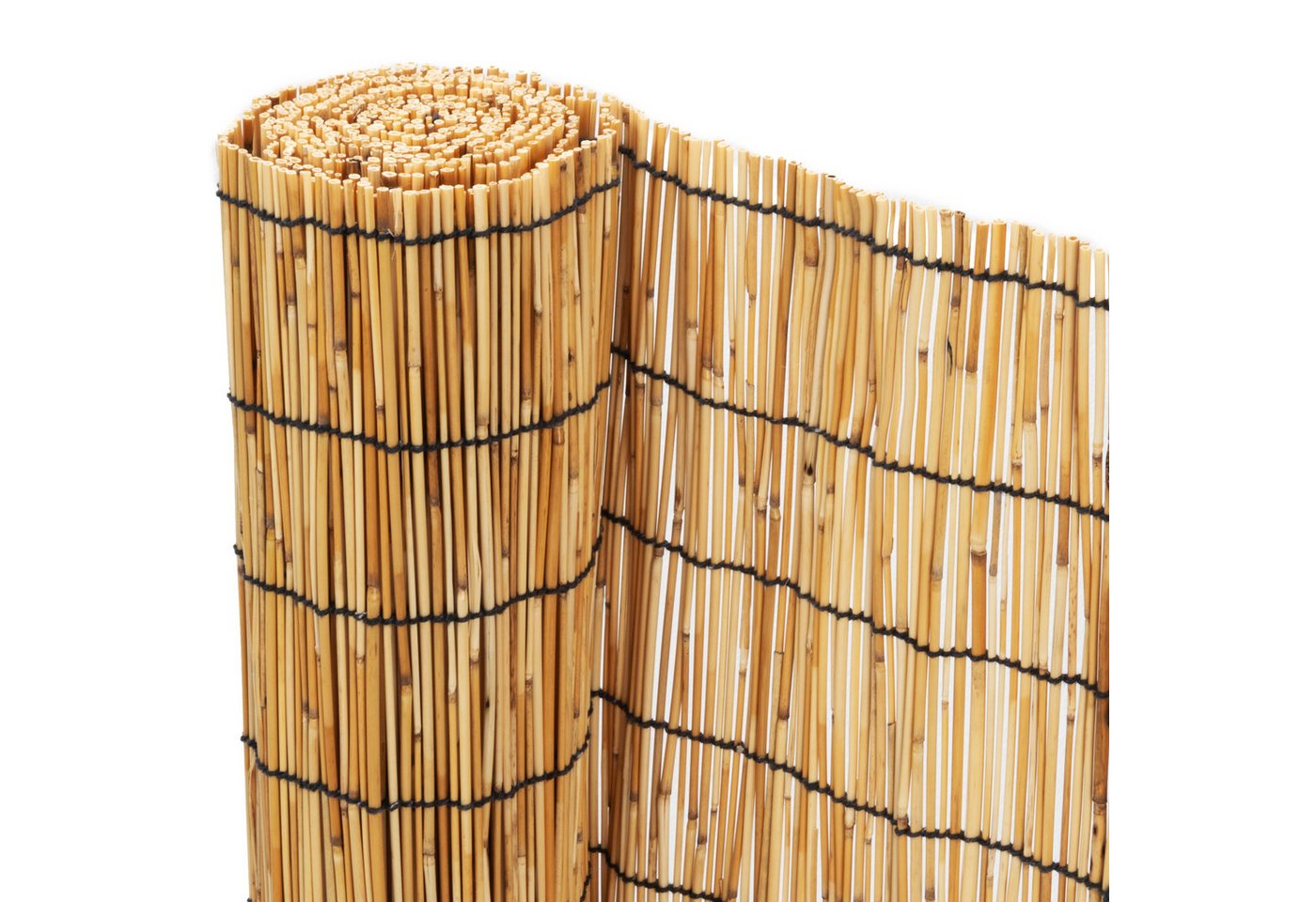 Ribelli Balkonsichtschutz Schilfmatte Sichtschutzmatte, Zaunsichtschutz 80/90/100 x 300/400/500 cm