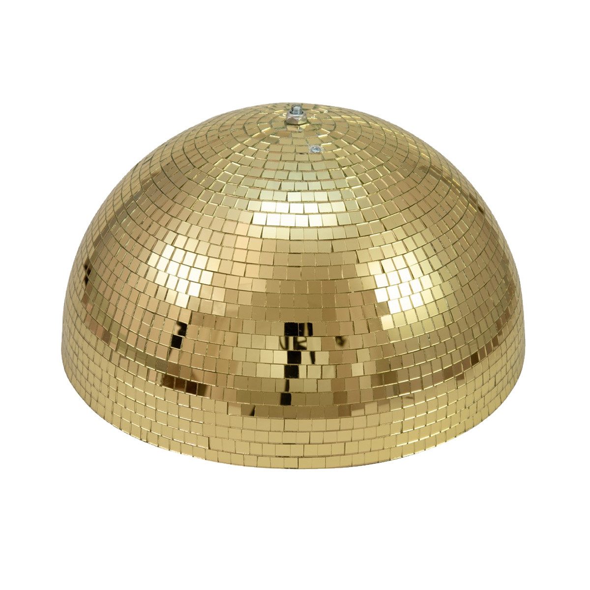 SATISFIRE Discolicht Spiegelkugel halb 40cm Discokugel Spiegel-Halbkugel mit Motor gold