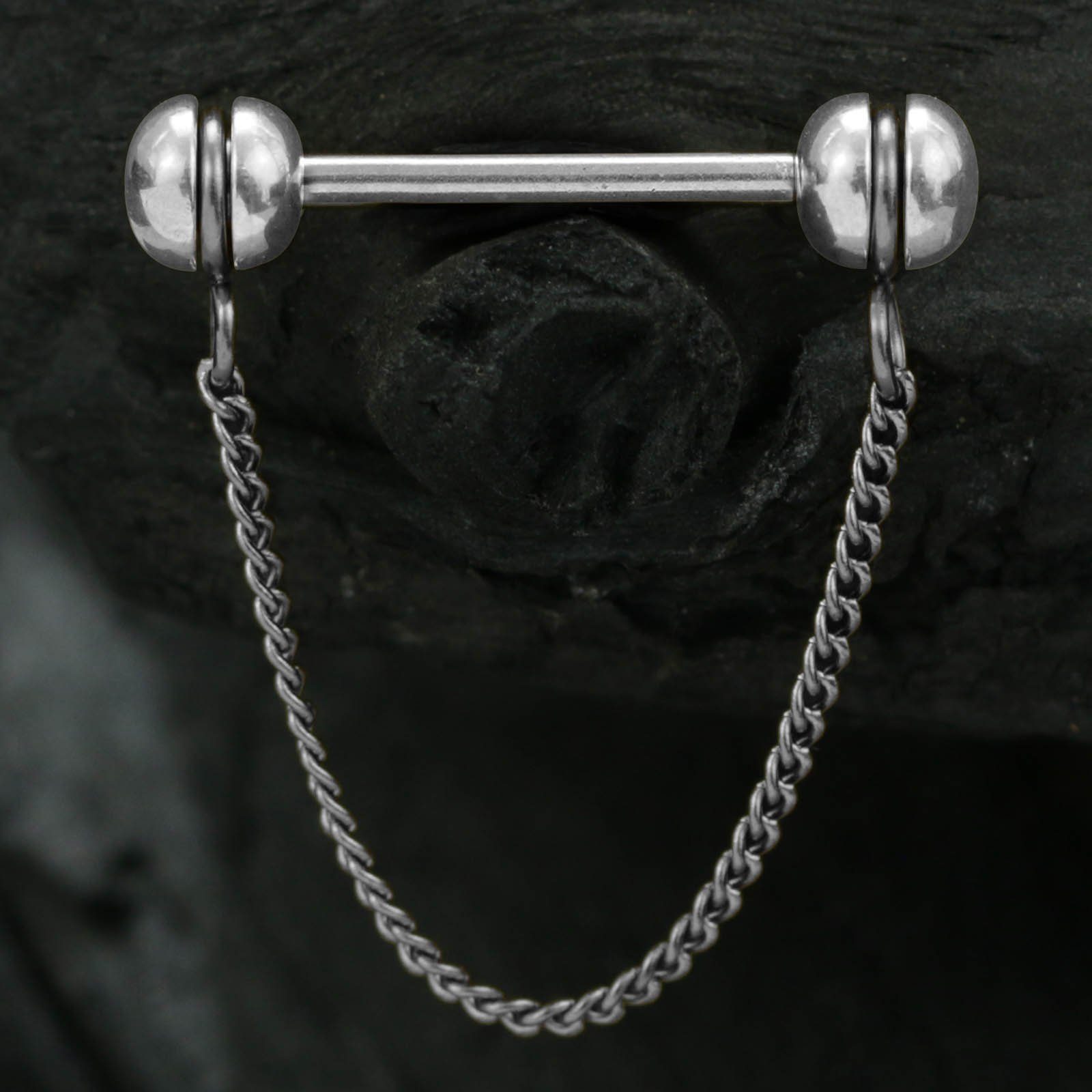 viva-adorno Brustwarzenpiercing Nippelpiercing Brust Piercing Barbell Kette günstig online kaufen
