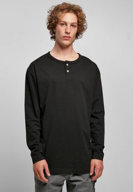 URBAN CLASSICS Longsleeve Urban Classics Herren Organic Oversized Henley Longsleeve (1-tlg)