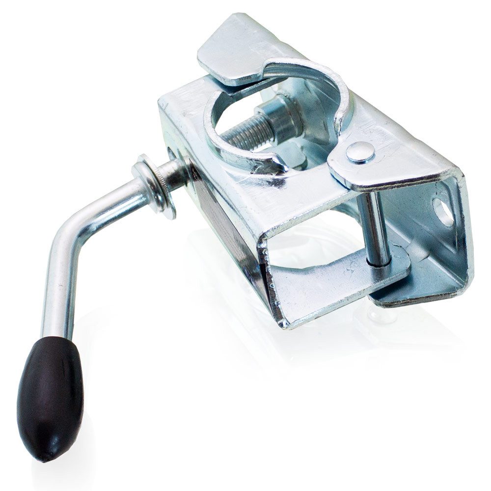 Bituxx Anhänger-Stützrad 2x Anhänger Klemmschelle für Anhänger Stützrad Ø 48 mm (Spar-Set, 2 St., MS-19133)