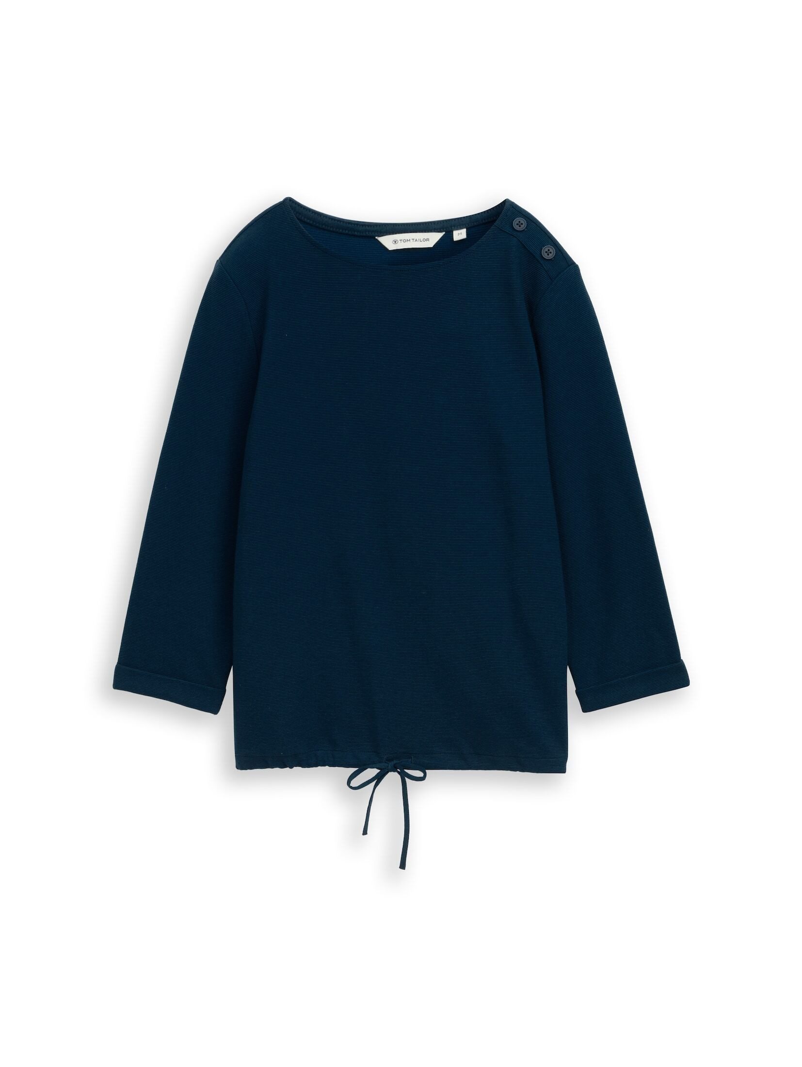 TOM TAILOR 3/4-Arm-Shirt Langarmshirt mit Knopf-Details günstig online kaufen