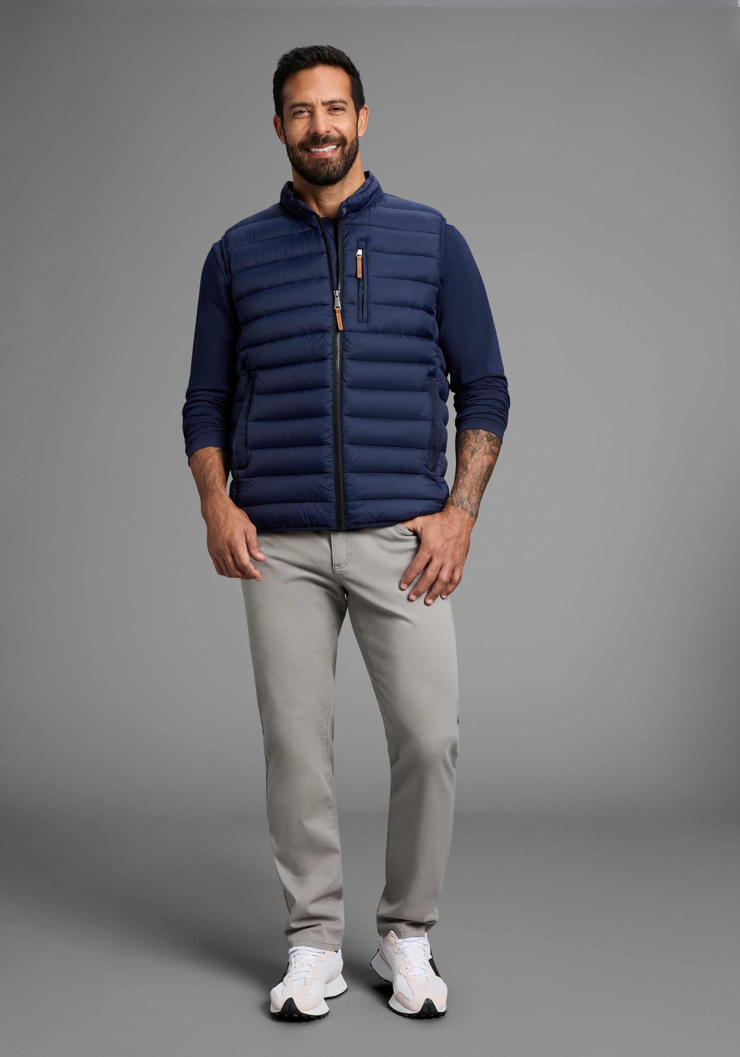 Man's World Steppweste mit Sehkragen, ideal günstig online kaufen