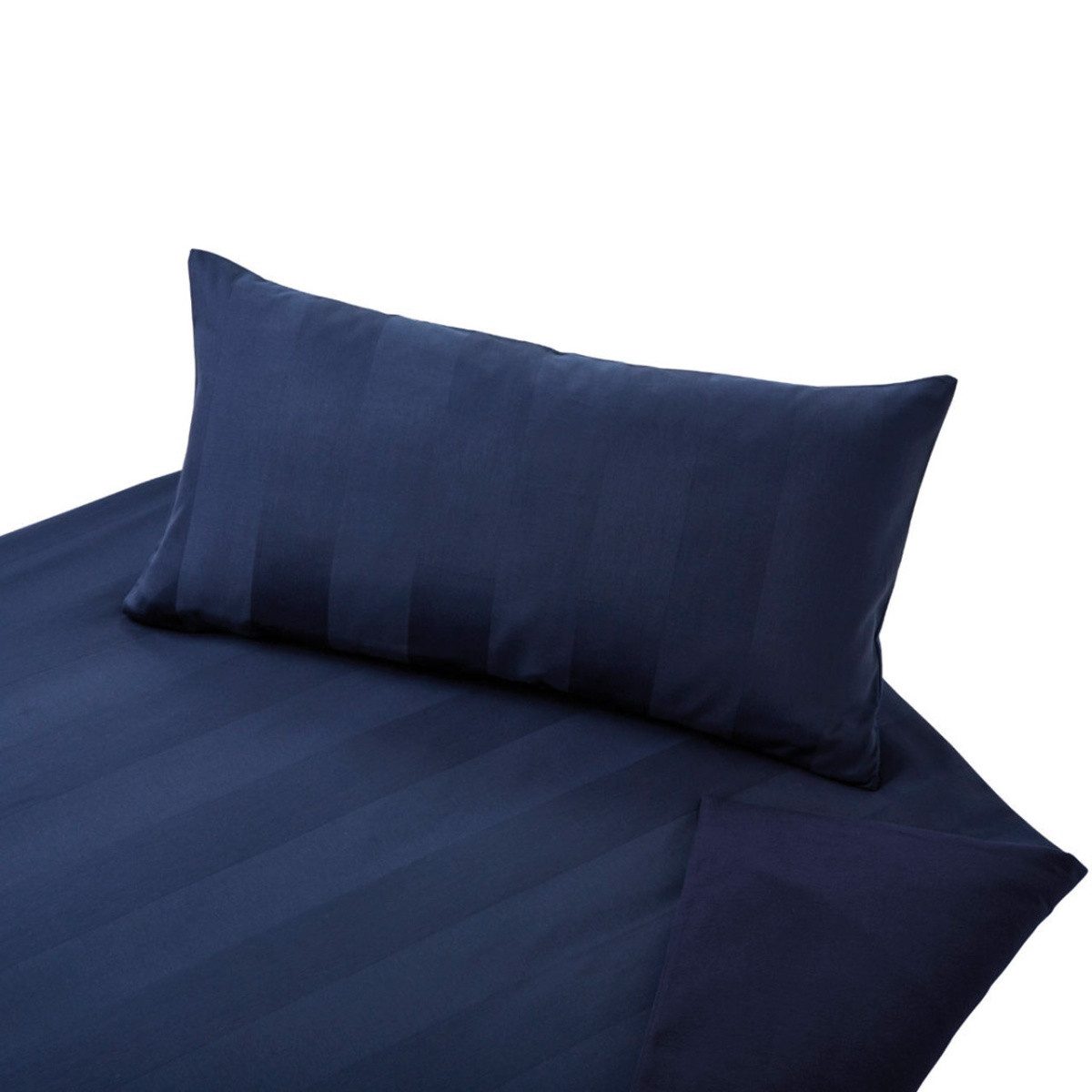 Cotonea Постільна білизна Tandem, Satin / Biber, Baumwolle (Bio), 2 teilig, Zeitloses Design: Breite Streifen
