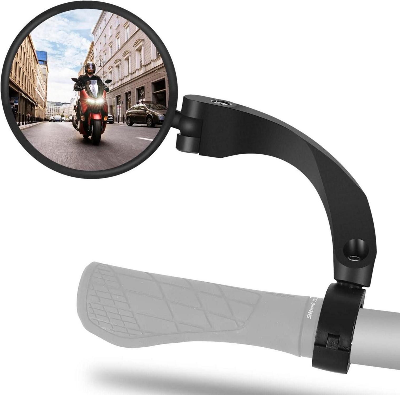 Fahrradständer Fahrradspiegel Lenker 18-26MM HD 360 Grad Drehbar Rückspiegel E-bike