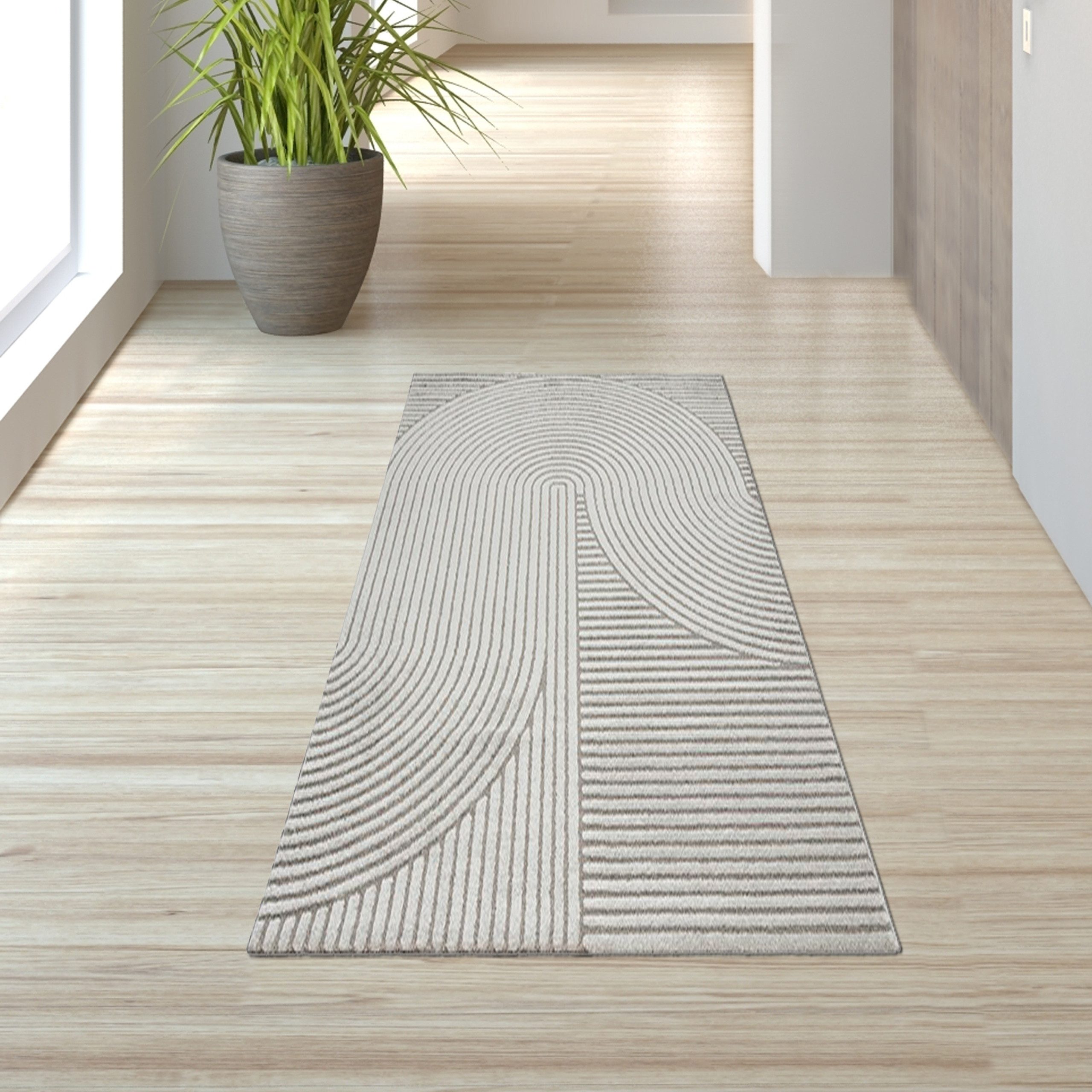 TeppichHome24 Teppich Teppich Wohnzimmer geometrisch Linien- günstig online kaufen