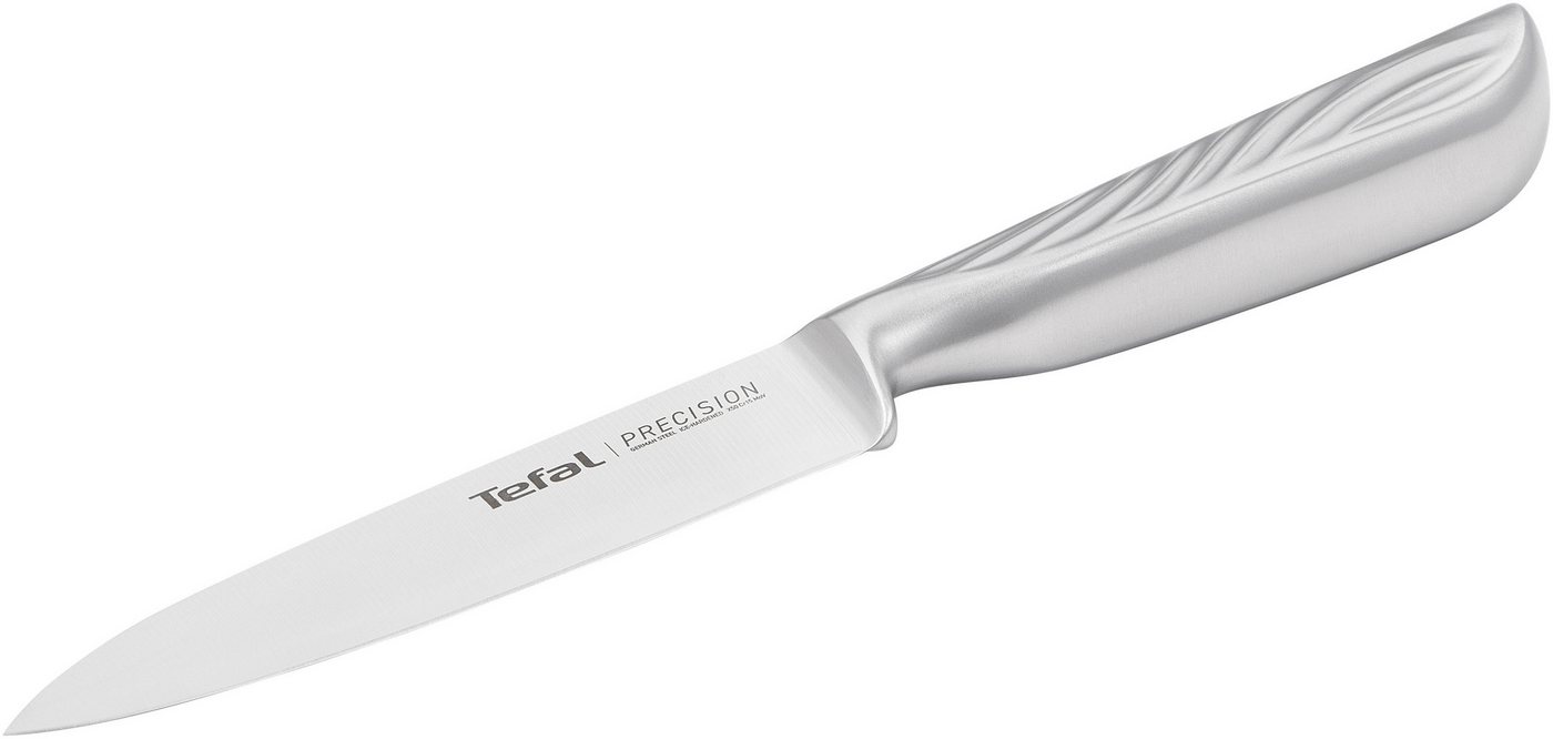 Tefal Universalküchenmesser Precision, 12 cm, 22°-Klingenwinkel, Eishärtungstechnologie, Wellenmuster