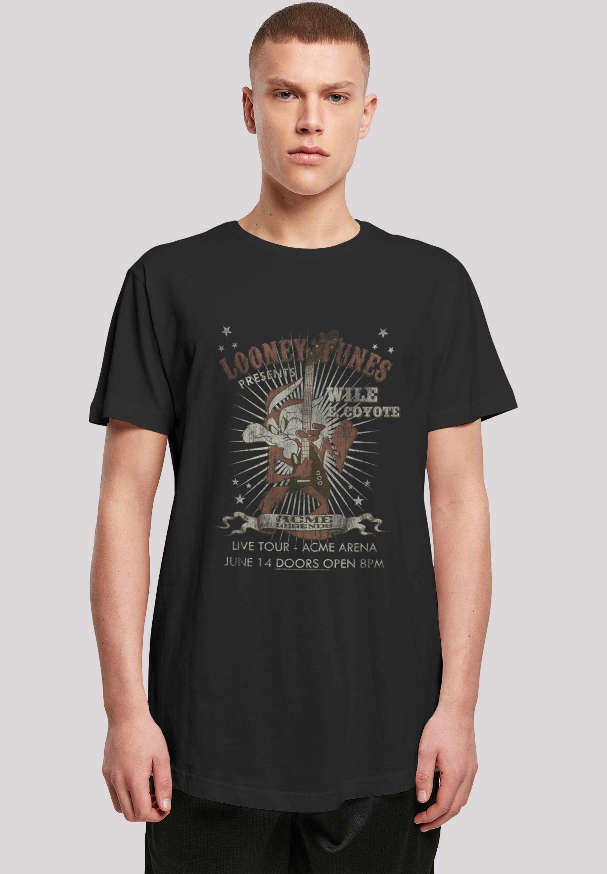 F4NT4STIC T-Shirt Looney Tunes Guitar Print