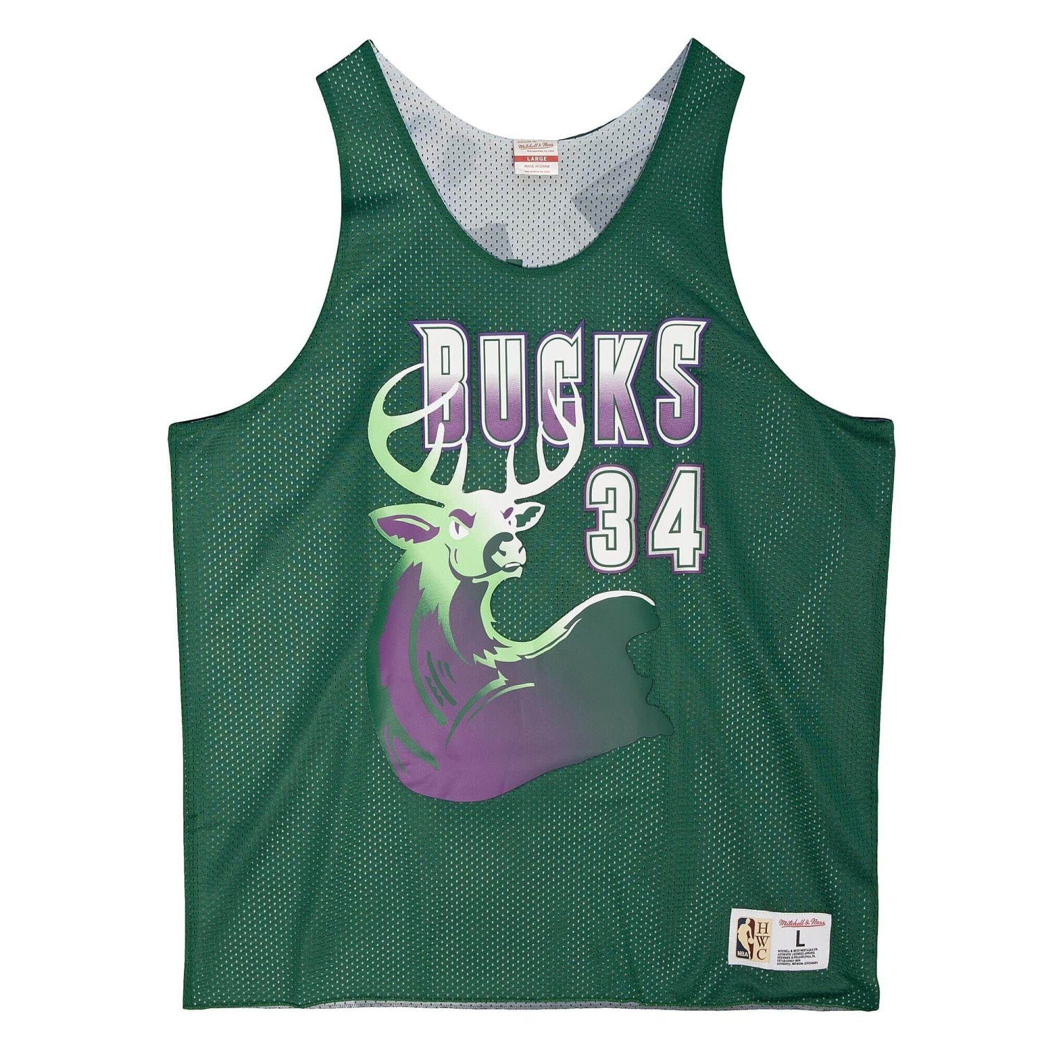 Mitchell & Ness Basketballtrikot REVERSIBLE Tank Jersey Milwaukee Bucks Ray Всіn