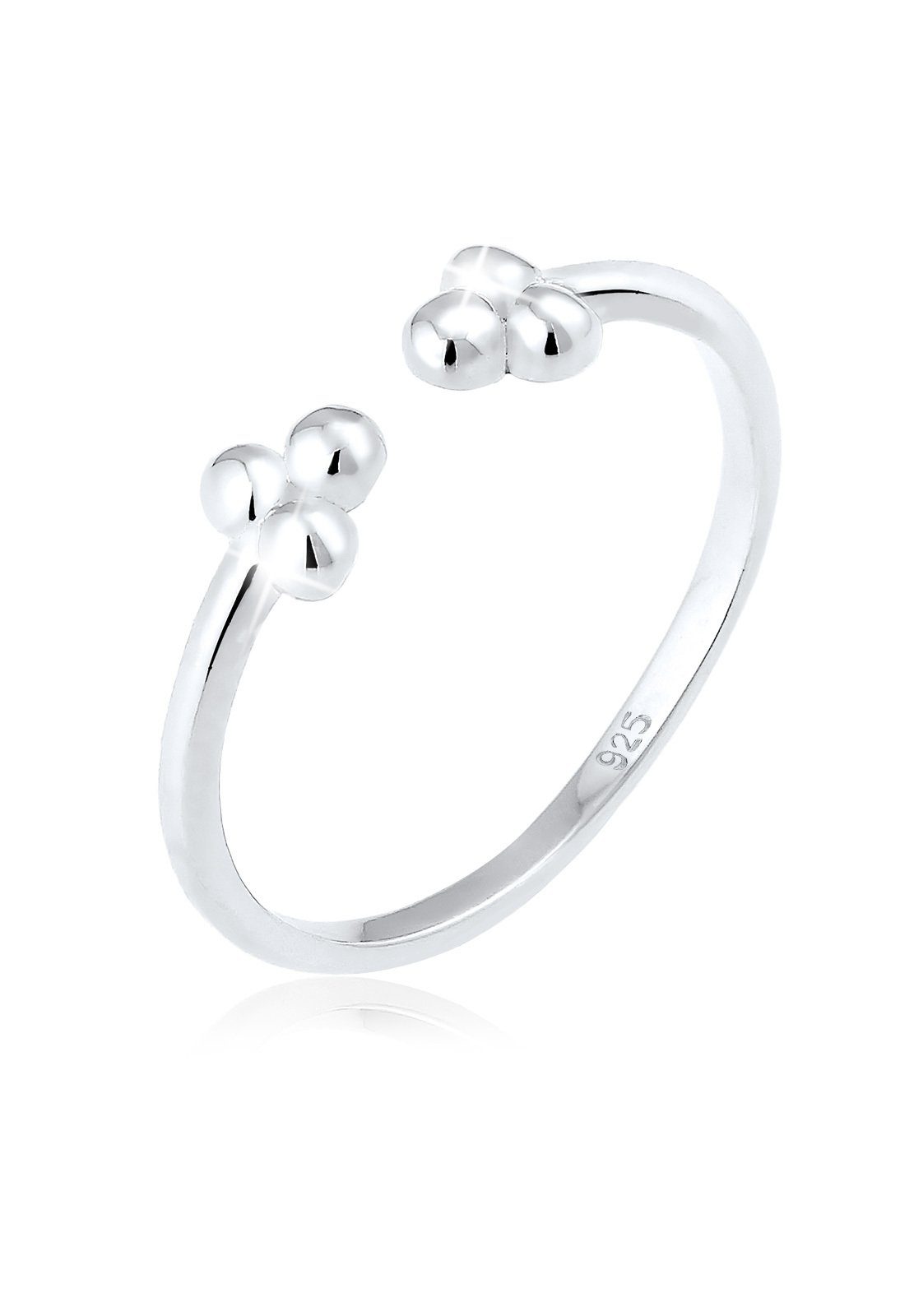 Elli Fingerring Offen Basic Kugel Geo Trend 925 Sterling Silber, Boho | Fingerringe