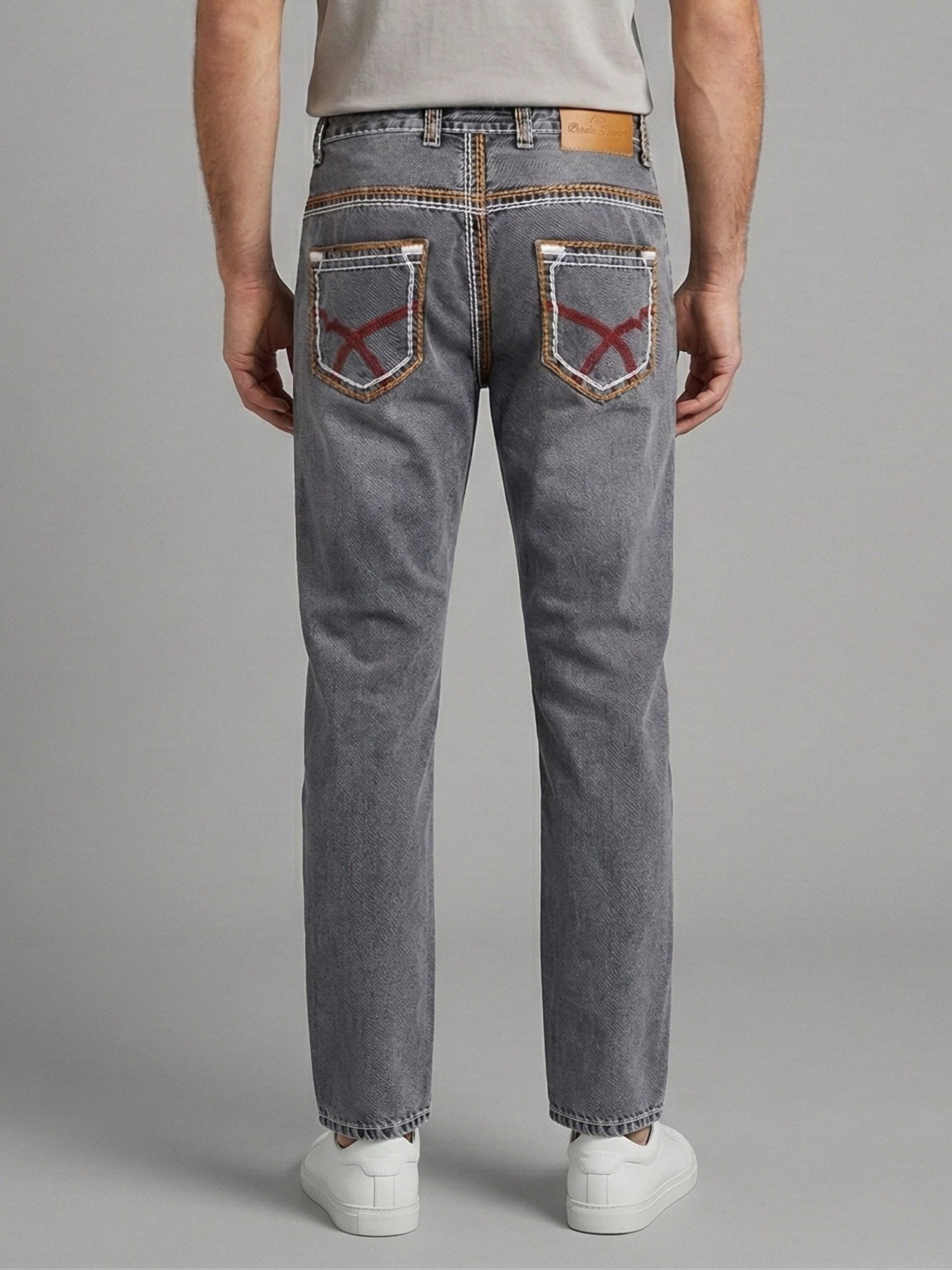 Rock Creek Straight-Jeans Herren Jeans Comfort Fit dicke Nähte RC-2168 günstig online kaufen