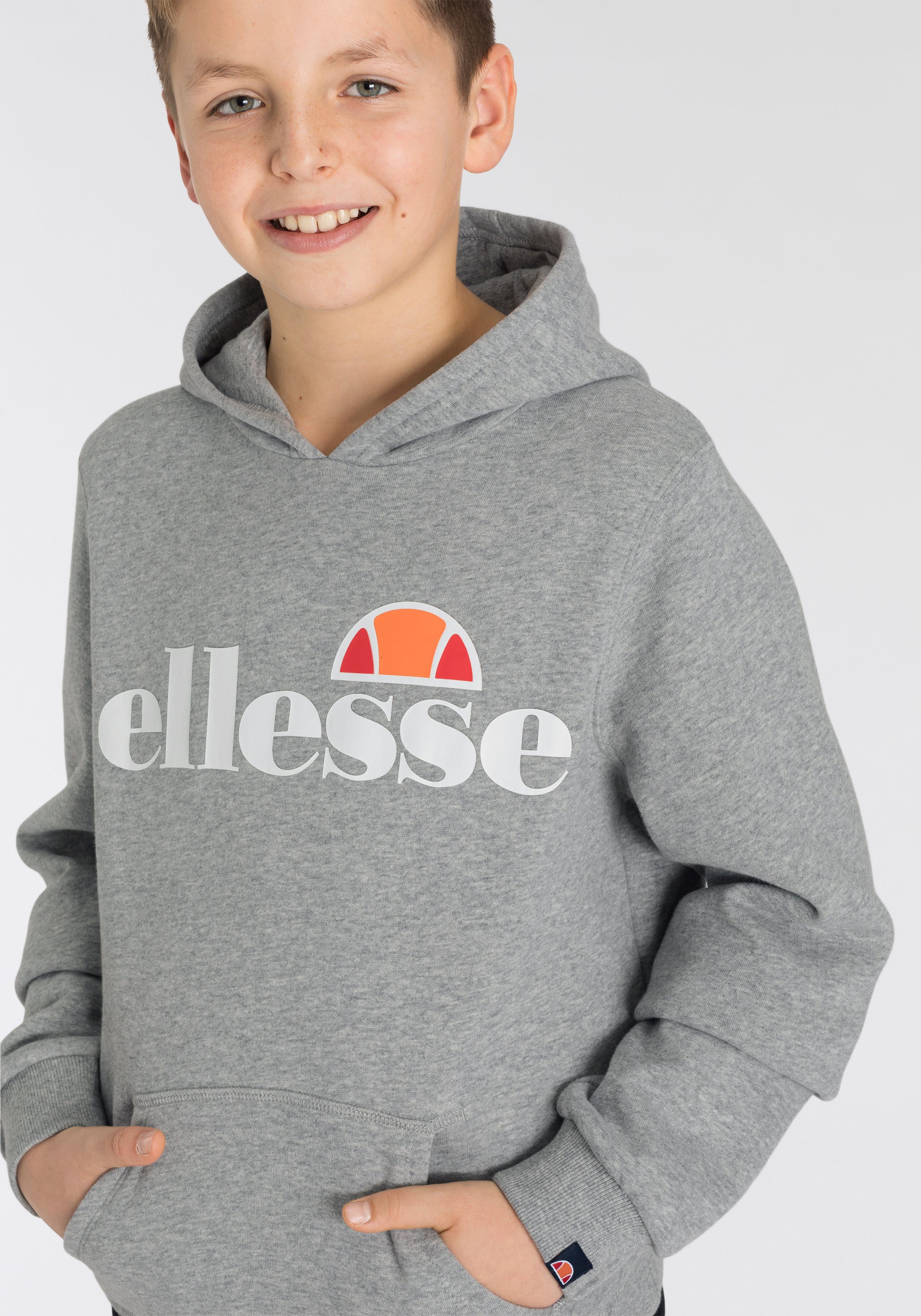 Ellesse - Kinder OH grau-meliert HOODY JNR für JERO Kapuzensweatshirt