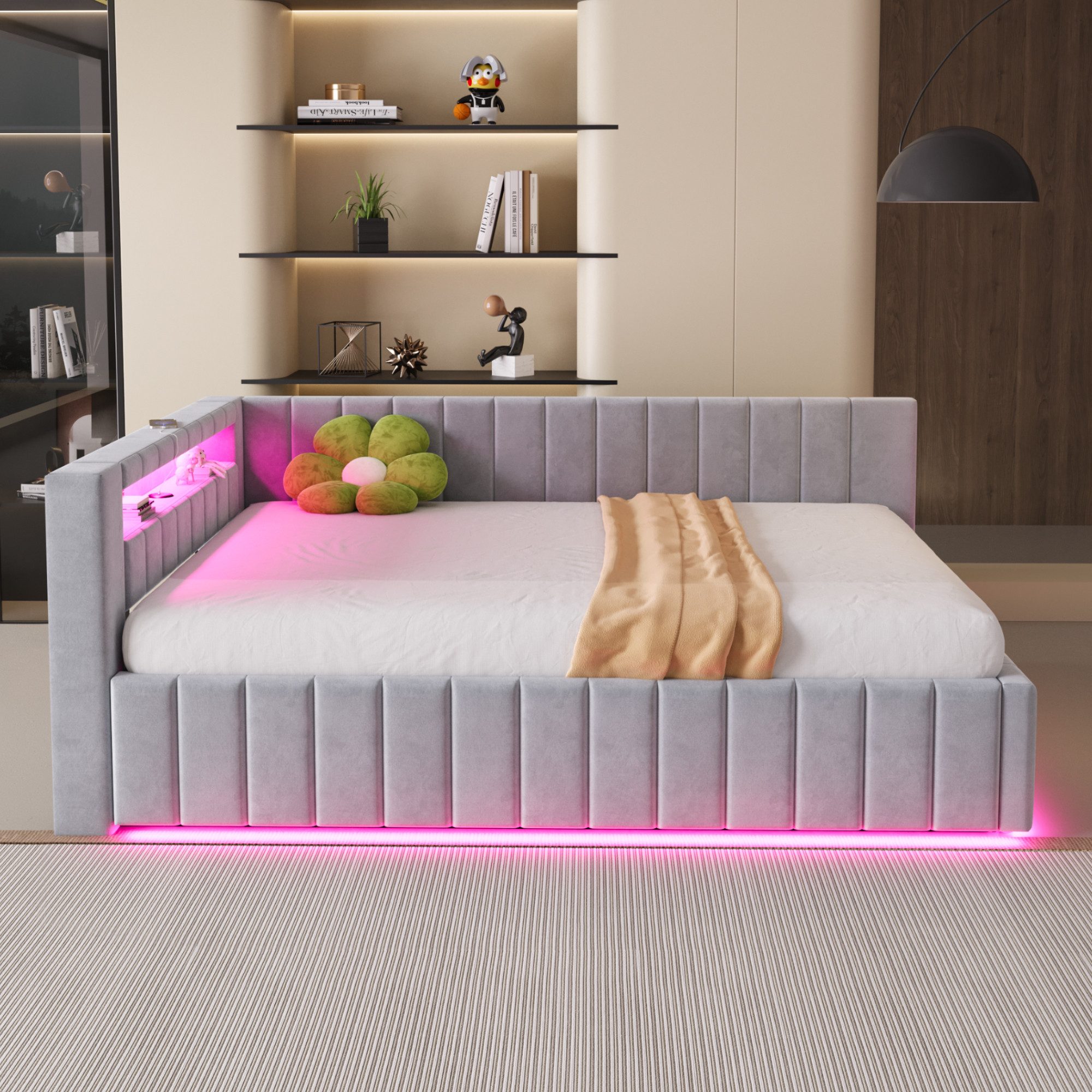 STILVORA Schlafsofa mit bettkasten,Polsterbett 140x200 mit günstig online kaufen