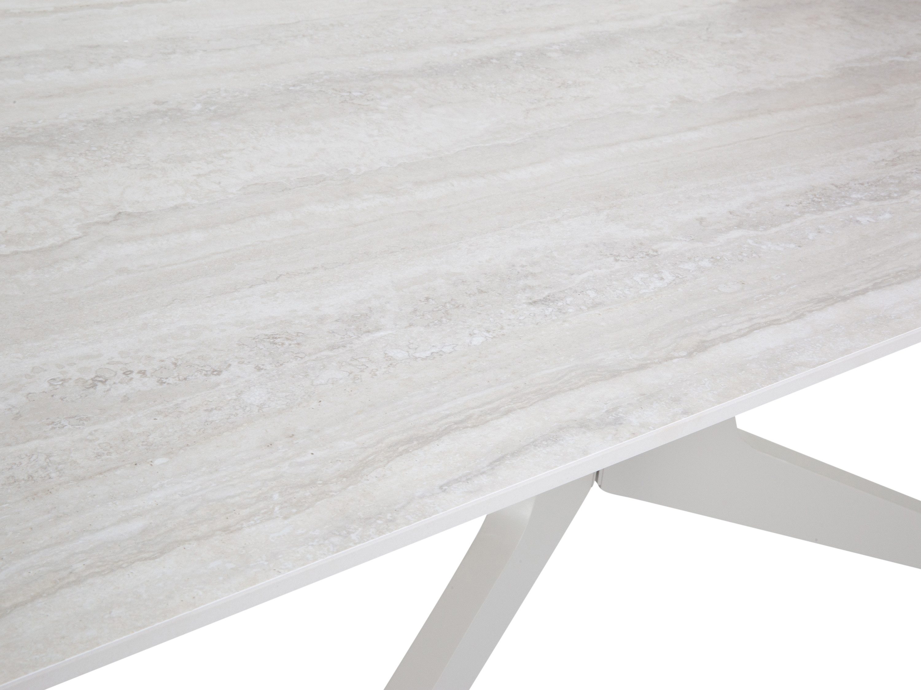 HARPER Esstisch Esstisch HARPER SIBU LBH 180x90x75 cm weiß Esszimmertisch