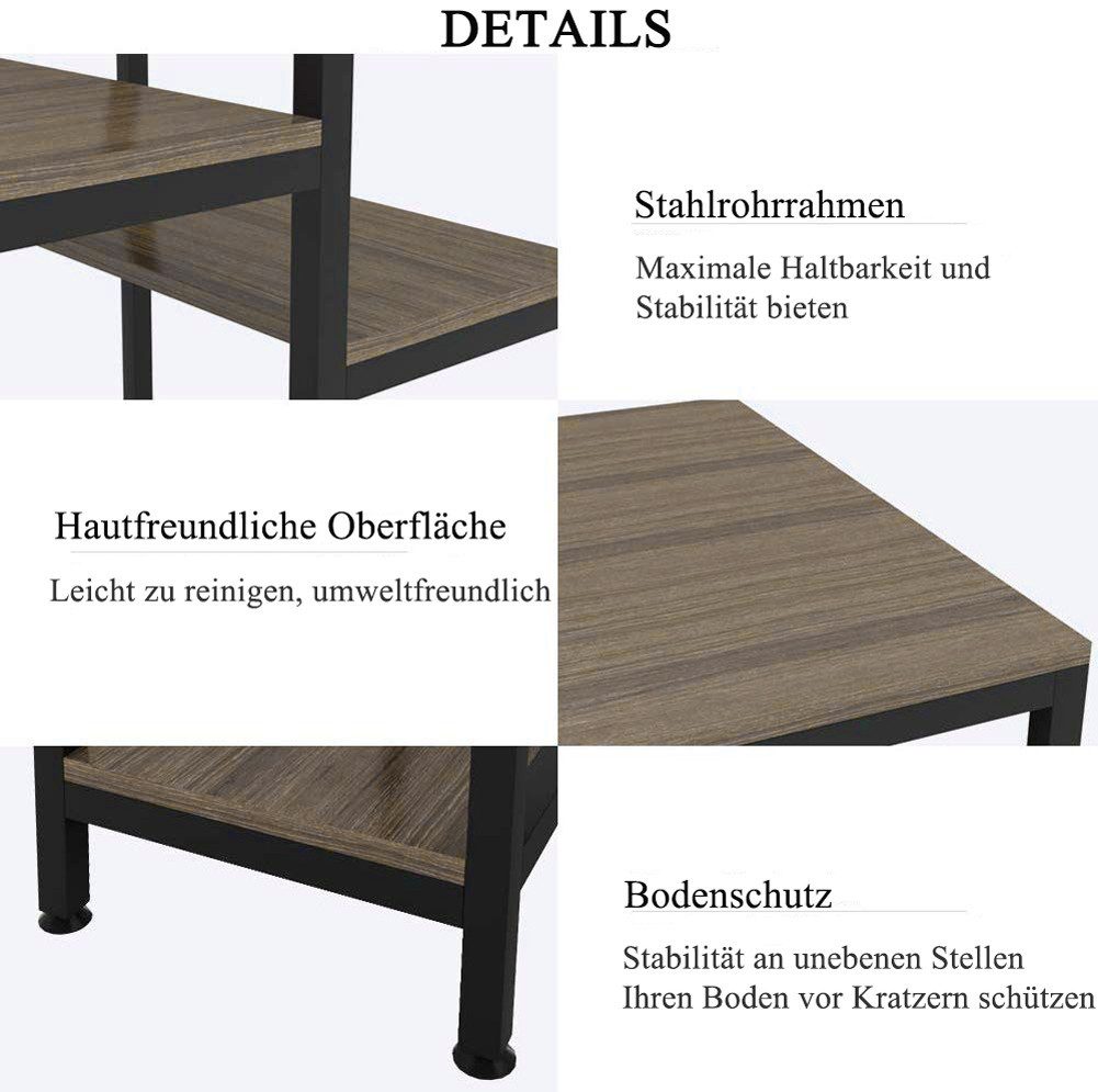 NAIMP Computertisch Schreibtisch mit Ablage Bürotisch günstig online kaufen
