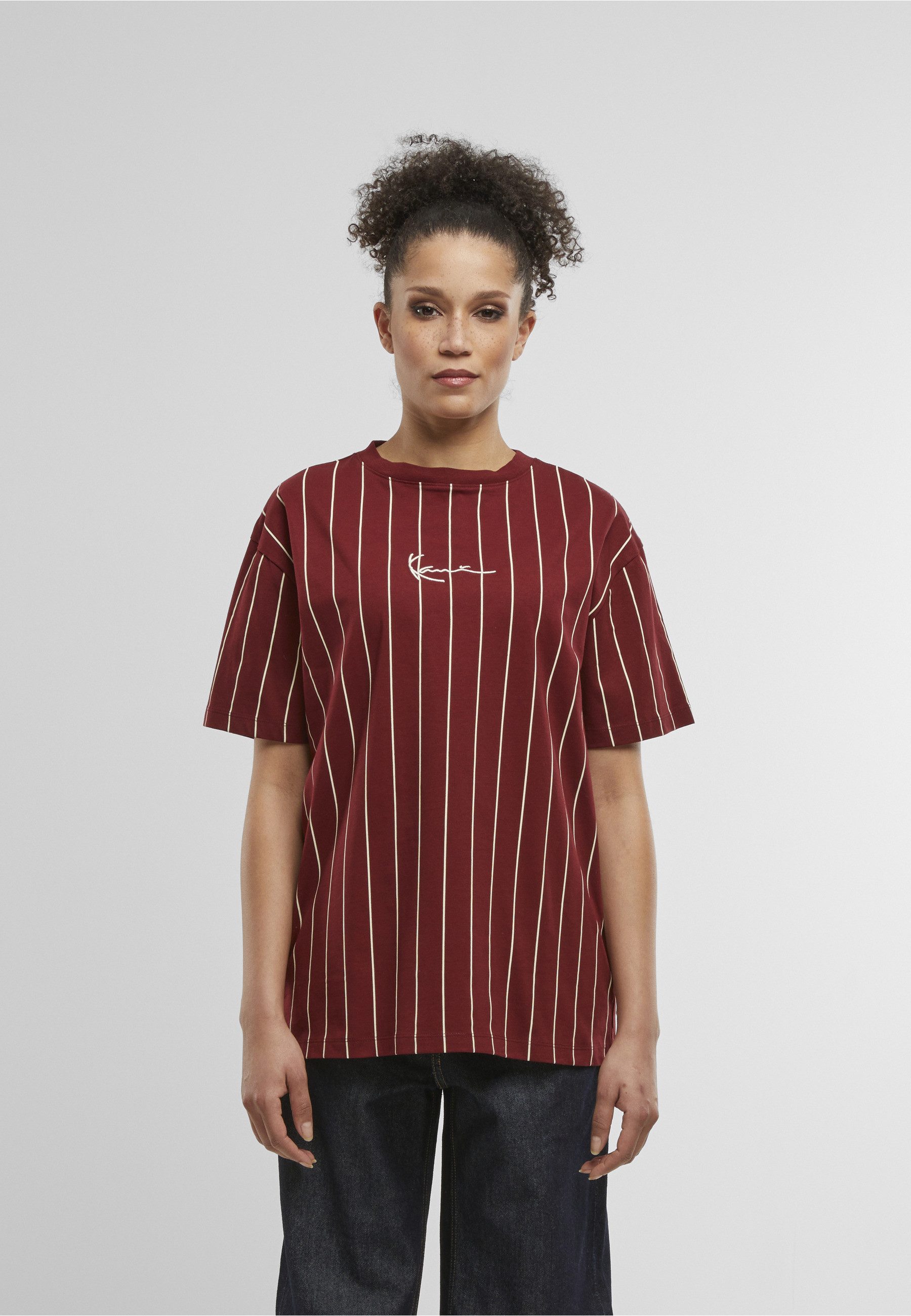 Karl Kani T-Shirt Karl Kani Small Signature Essential Pinstripe Os Tee (1-tlg) – Bild 5 von 5