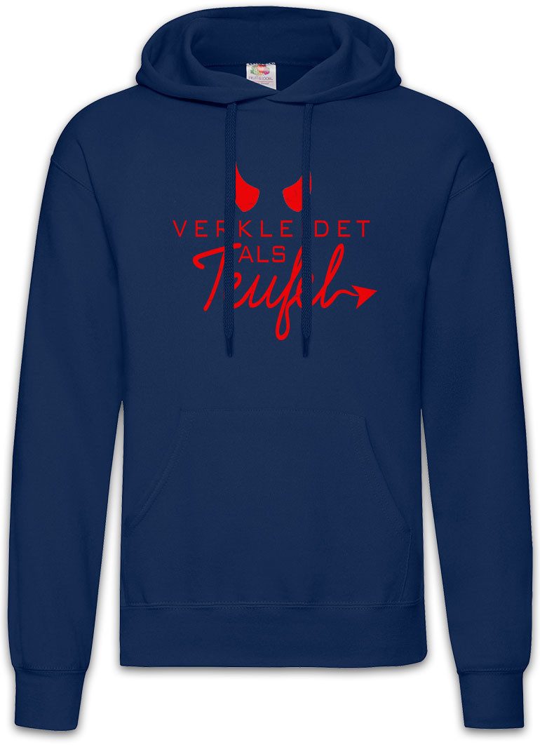 Hoodie Verkleidet als Teufel Herren Hoodie Verkleidung Fastnacht Fassenacht