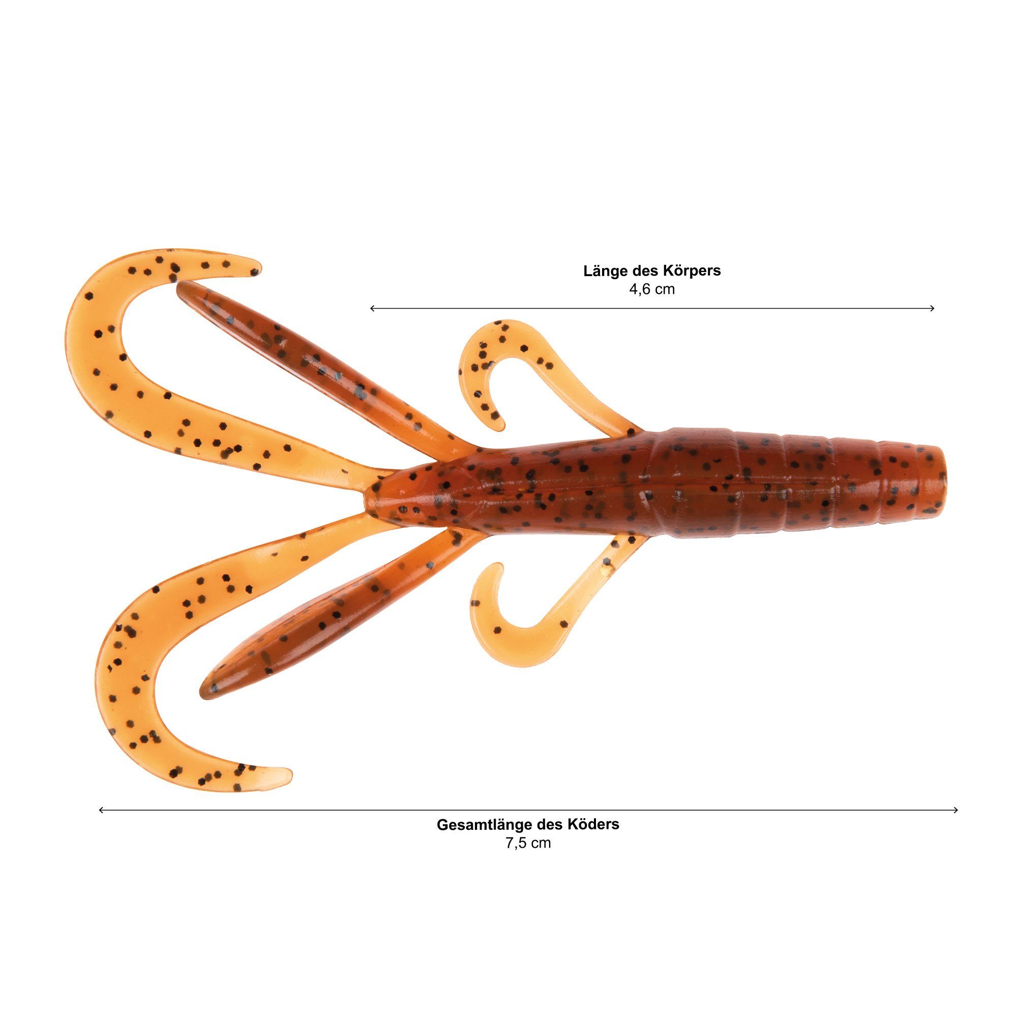 Craw Inzite Zite Gummiköder Toffy Barsch&Zander Stk Kunstköder Creature Bait 12 7,5cm