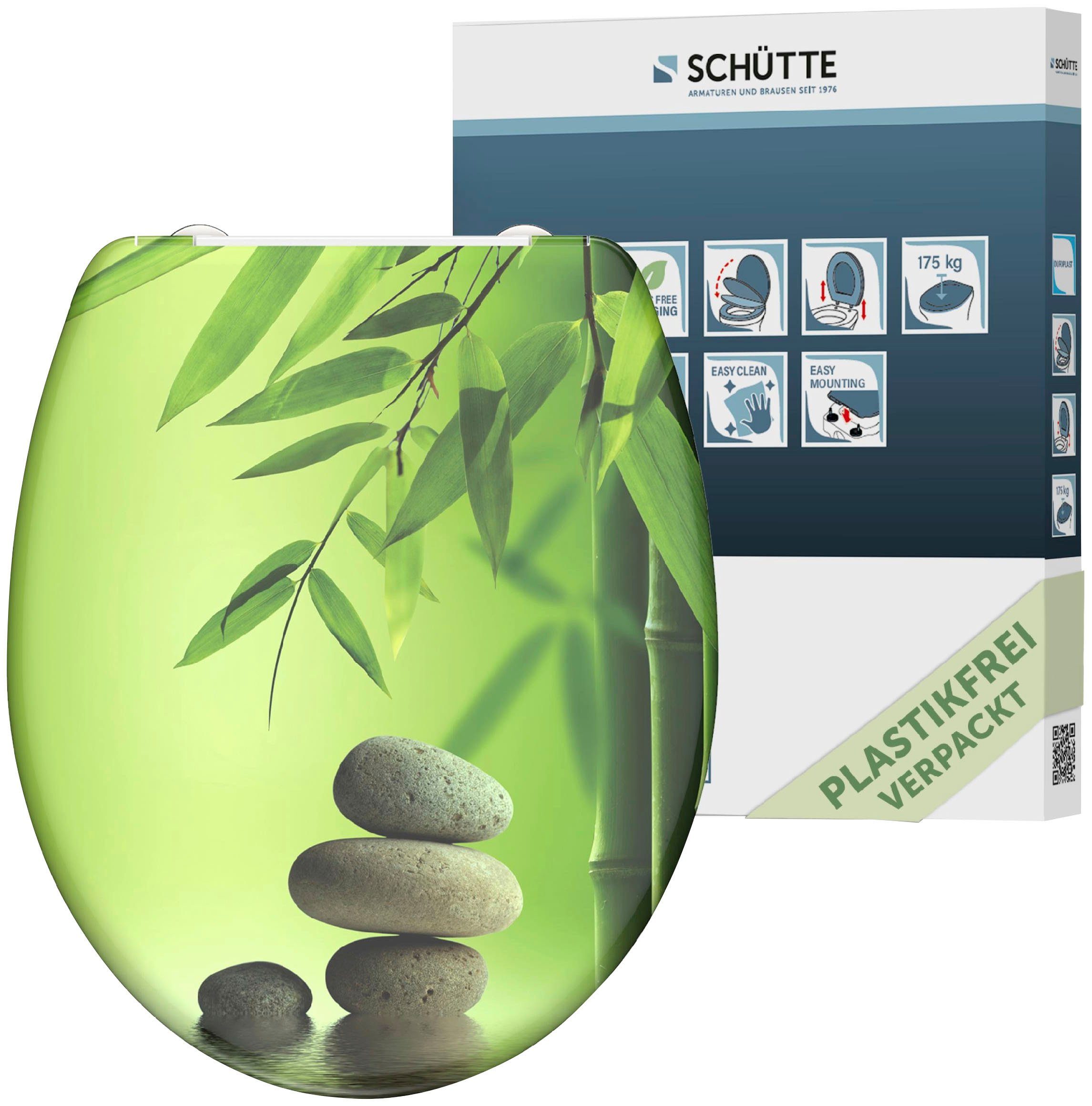 Schütte WC-Sitz Stone, Duroplast, mit Absenkautomatik und Schnellverschluss