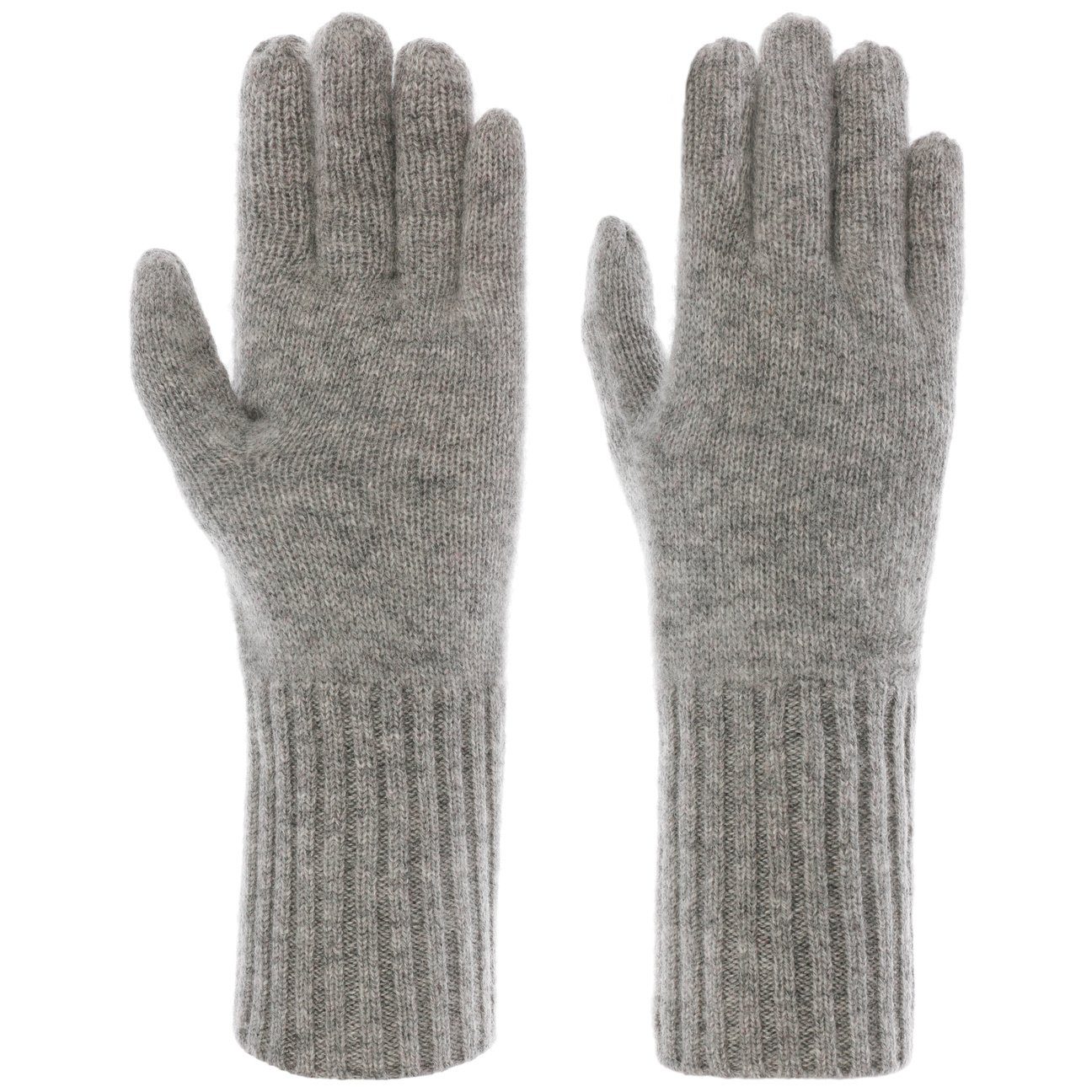 Strickhandschuhe Seeberger hellgrau Handschuhe