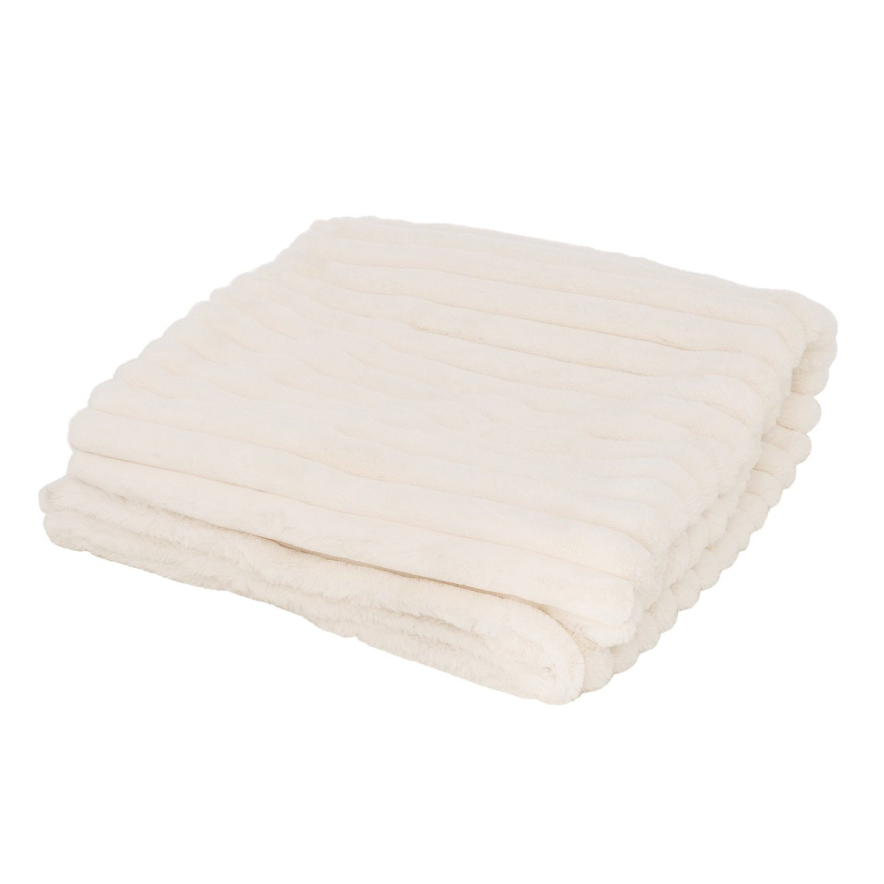 Wohndecke Boltze Kuscheldecke LUCILLE, 150 x 200 cm, creme, BOLTZE, rechteckig