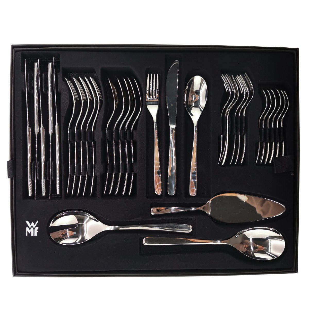 WMF Geschirr-Set WMF Besteck-Set 66-teilig Sinus, Edelstahl, Essservice