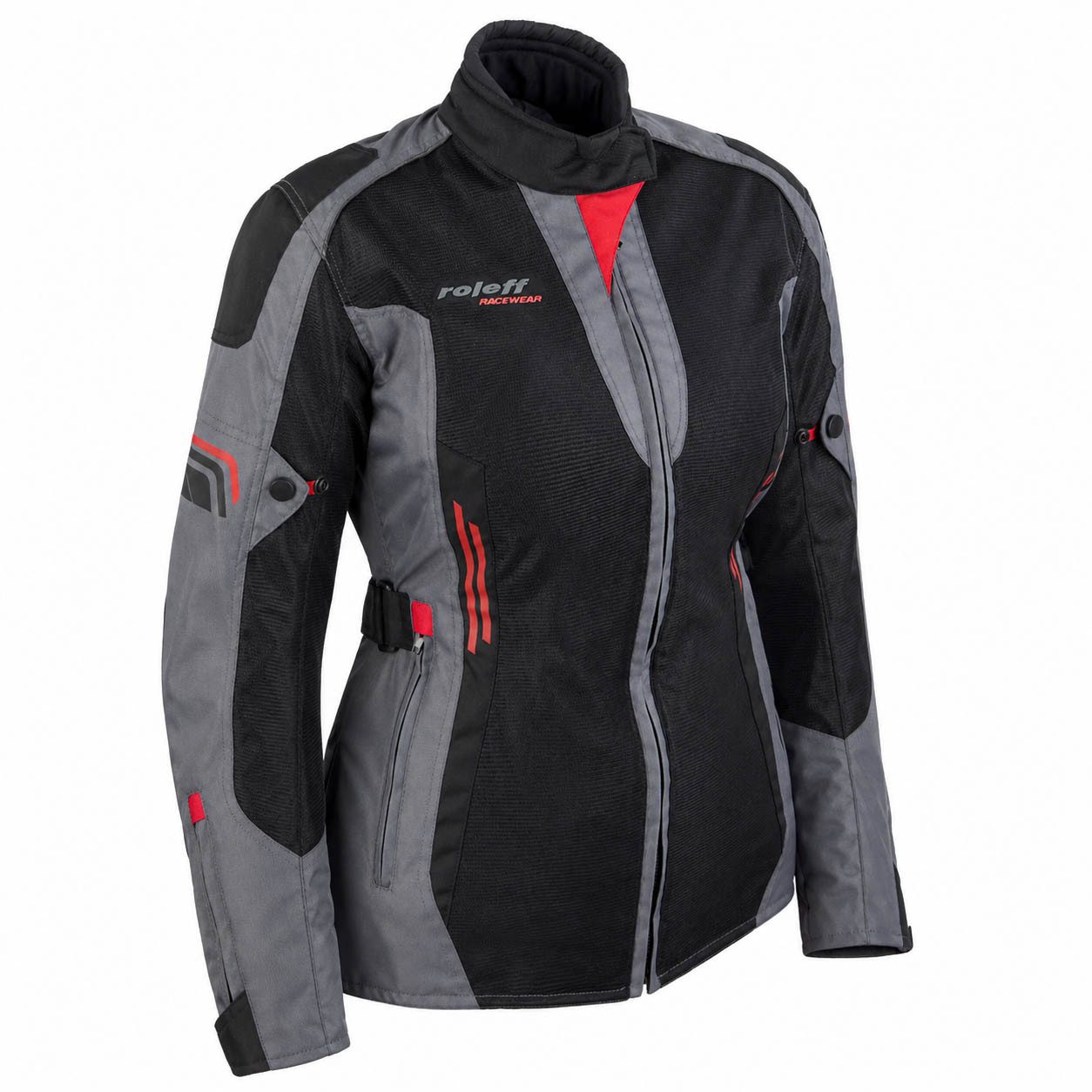 roleff Motorradjacke RO1810D Damen Mesh-Jacke - Atmungsaktiv, wasserdicht & mit Protektoren auch in großen Größen, in verschiedenen Farben erhältlich