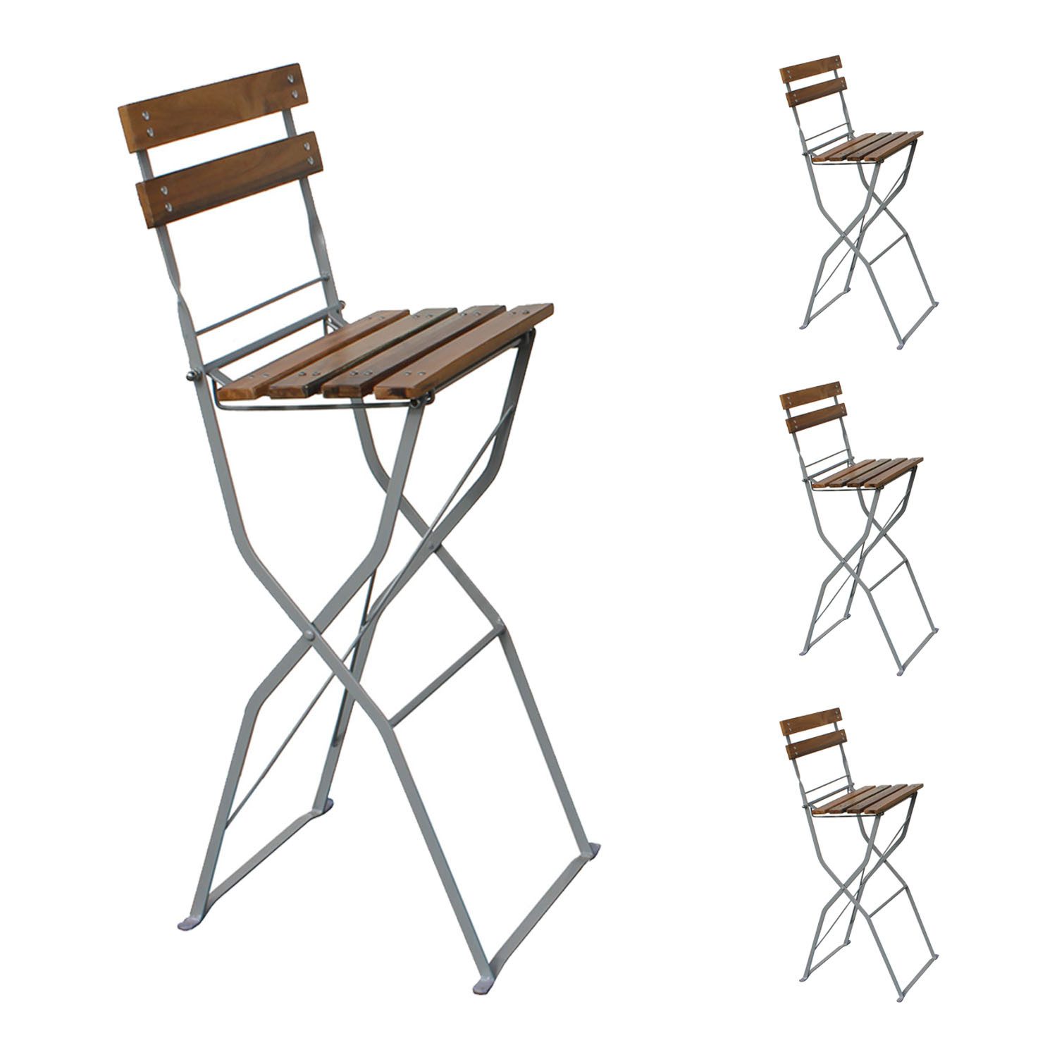 Mojawo Armlehnstuhl Biergarten Barhocker Barstuhl Klappstuhl Gartenstuhl klappbar