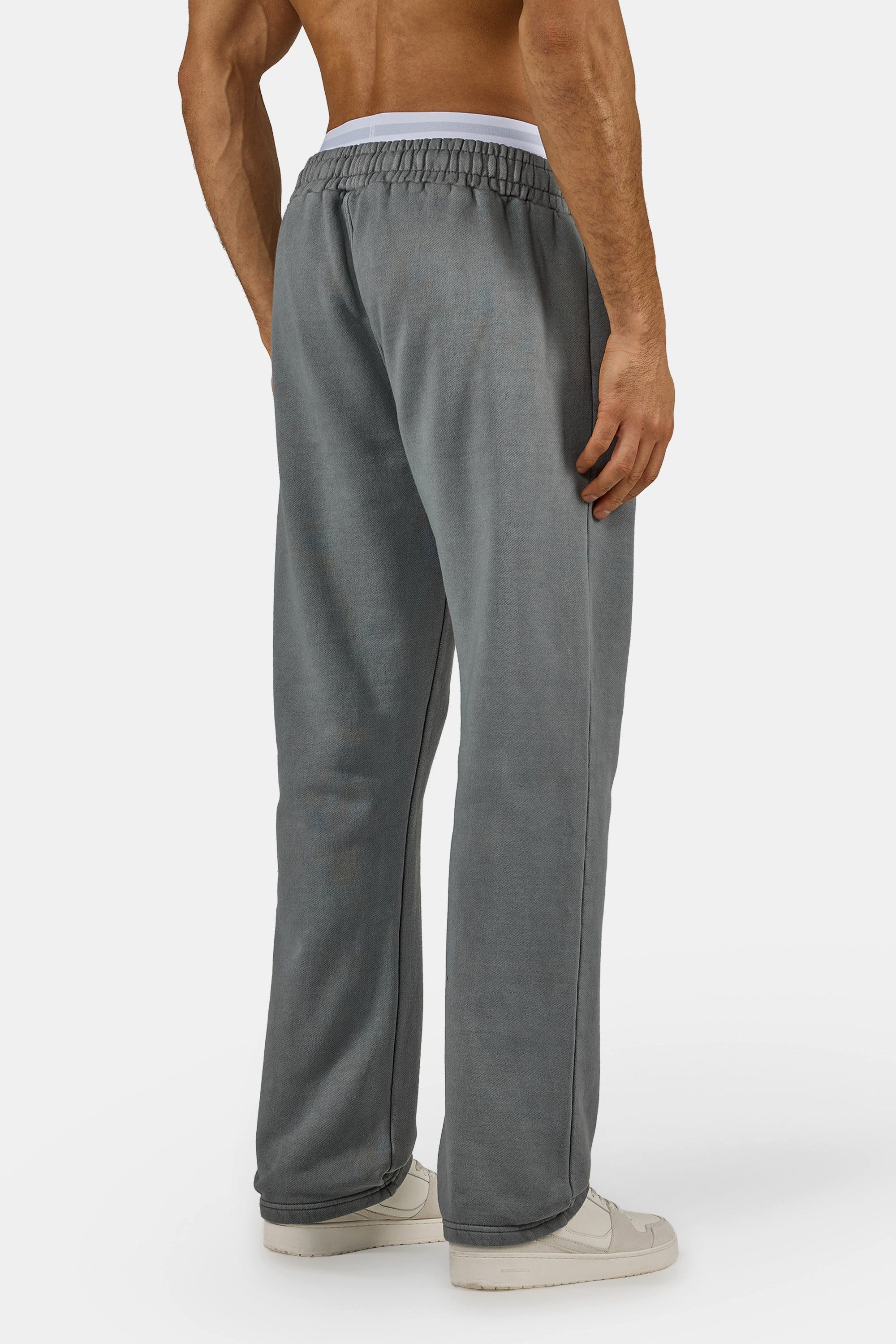 PEGADOR Sweathose Logo Wide Sweat Pants Baumwollmischung, weit