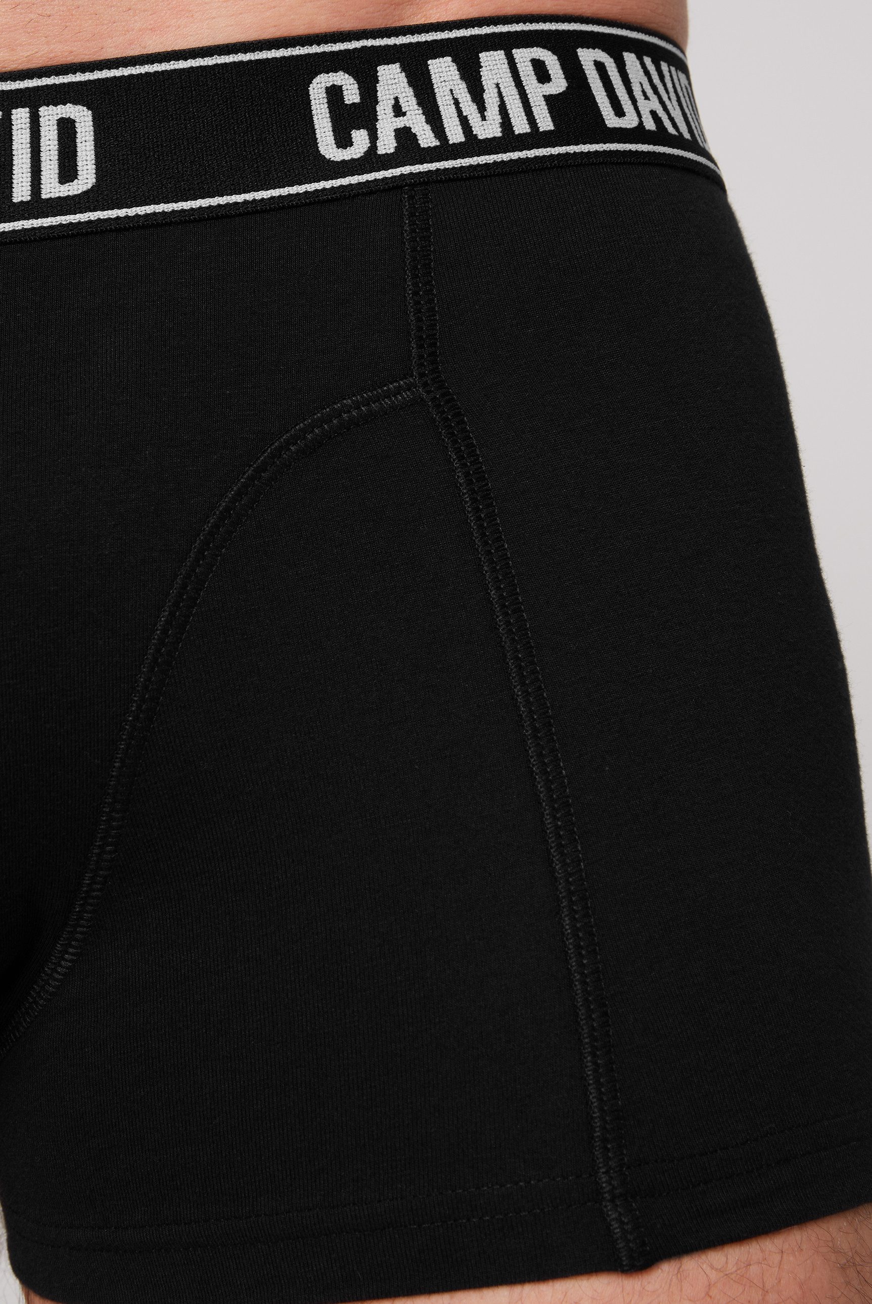 CAMP DAVID Boxershorts (Packung, 2-St) im 2er- Pack mit Logobund