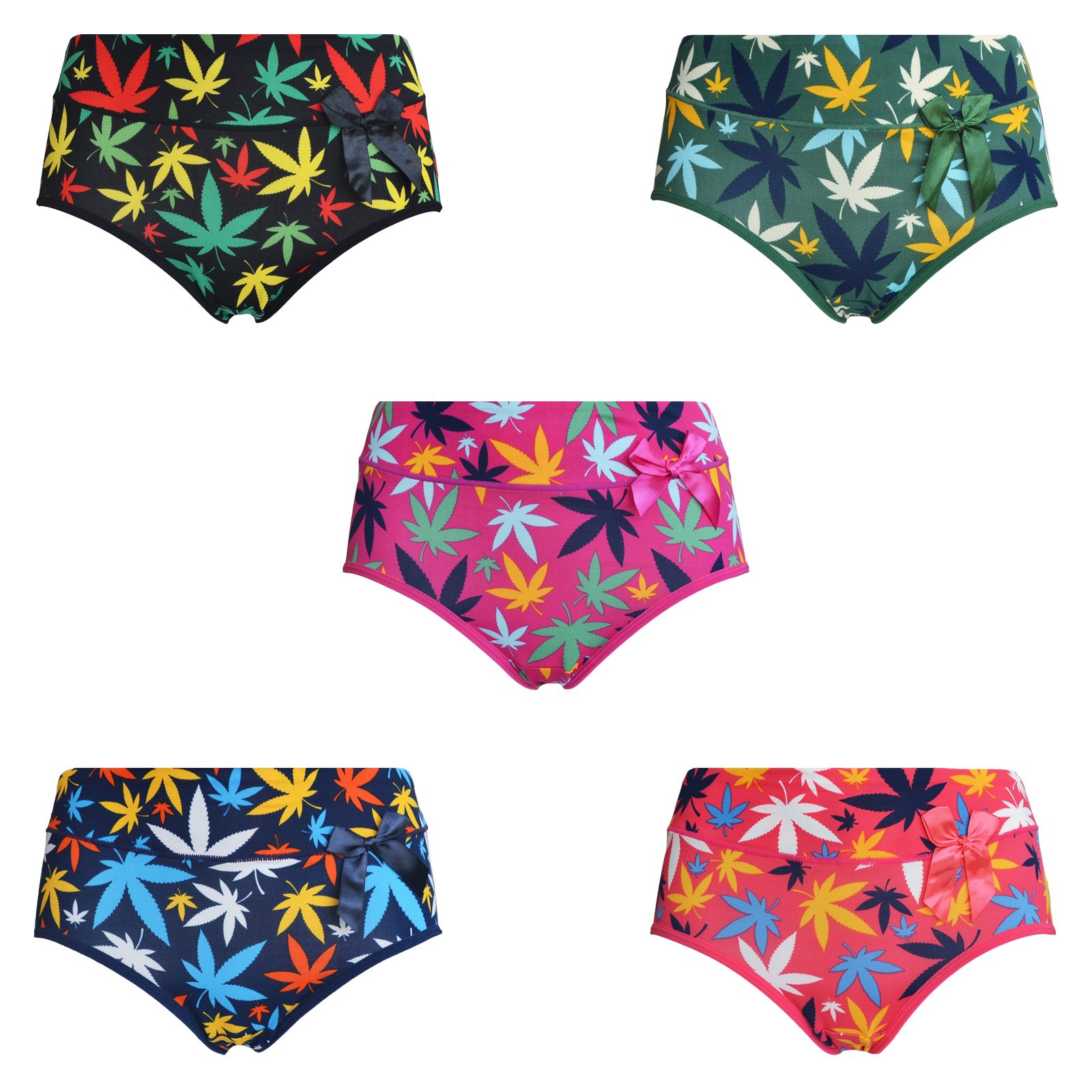 Markenwarenshop-Style Panty 5 x Damen Shorts Slips Panty Hanf 9069