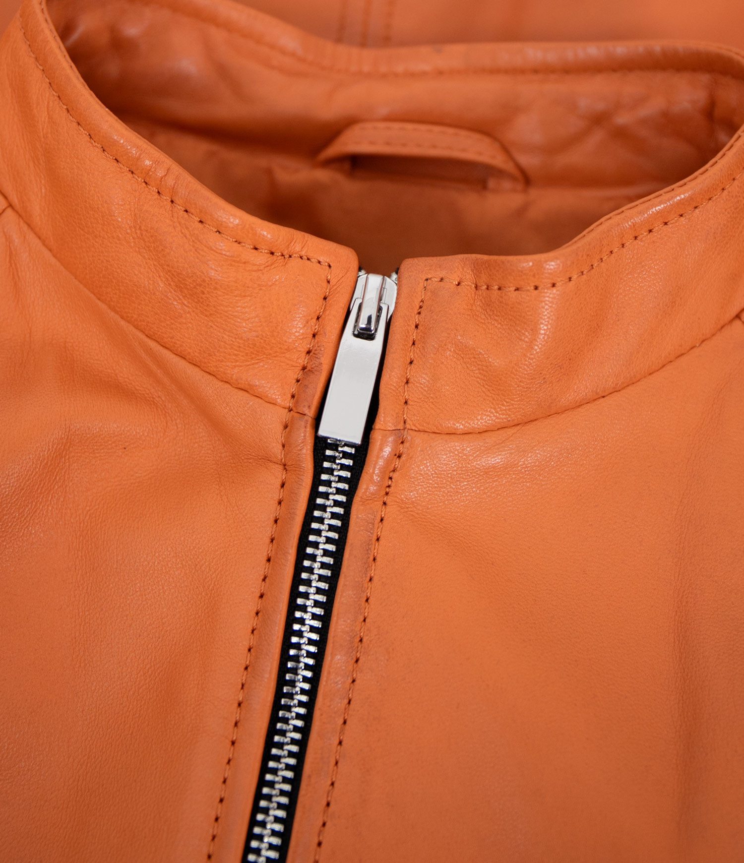 Jilani Lederjacke Fulya Jilani - Damen Lederjacke Lammnappa orange