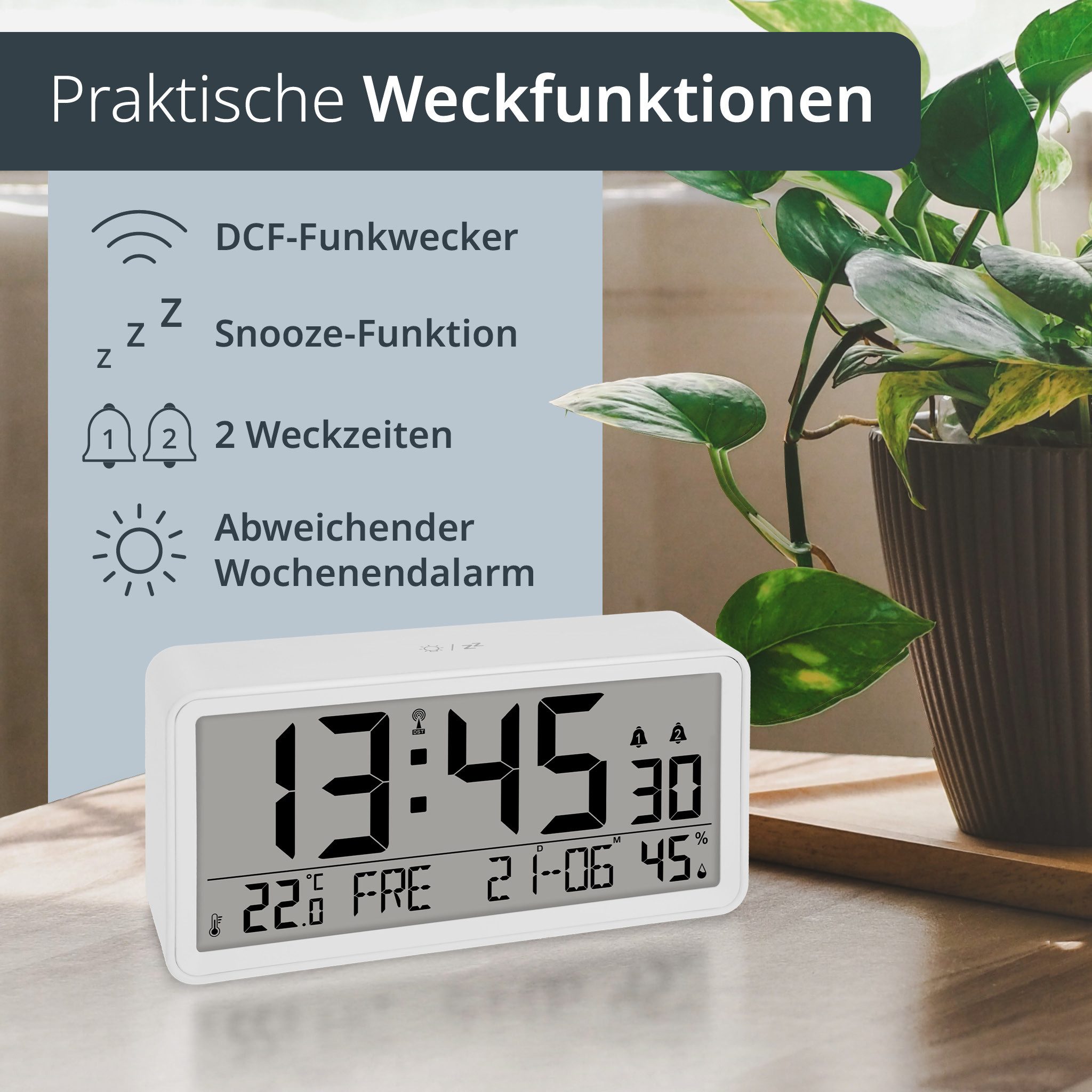ADE Funktischuhr XXL, digital mit extra günstig online kaufen