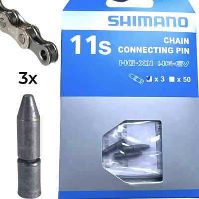 Shimano Fahrradkurbel Shimano Kettennietstifte HG-X11 für 11-fach Ketten (3er Pack) verpackt