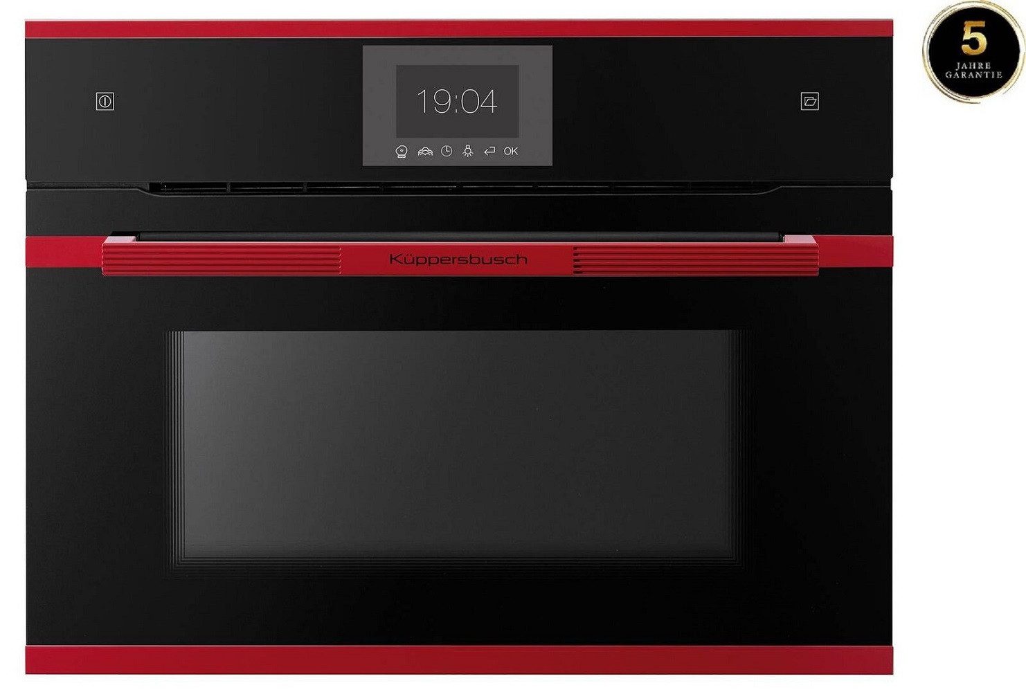 Küppersbusch Dampfbackofen CBD6550.0SHC, Compact Dampf-Backofen mit TFT Display und Bratenthermometer