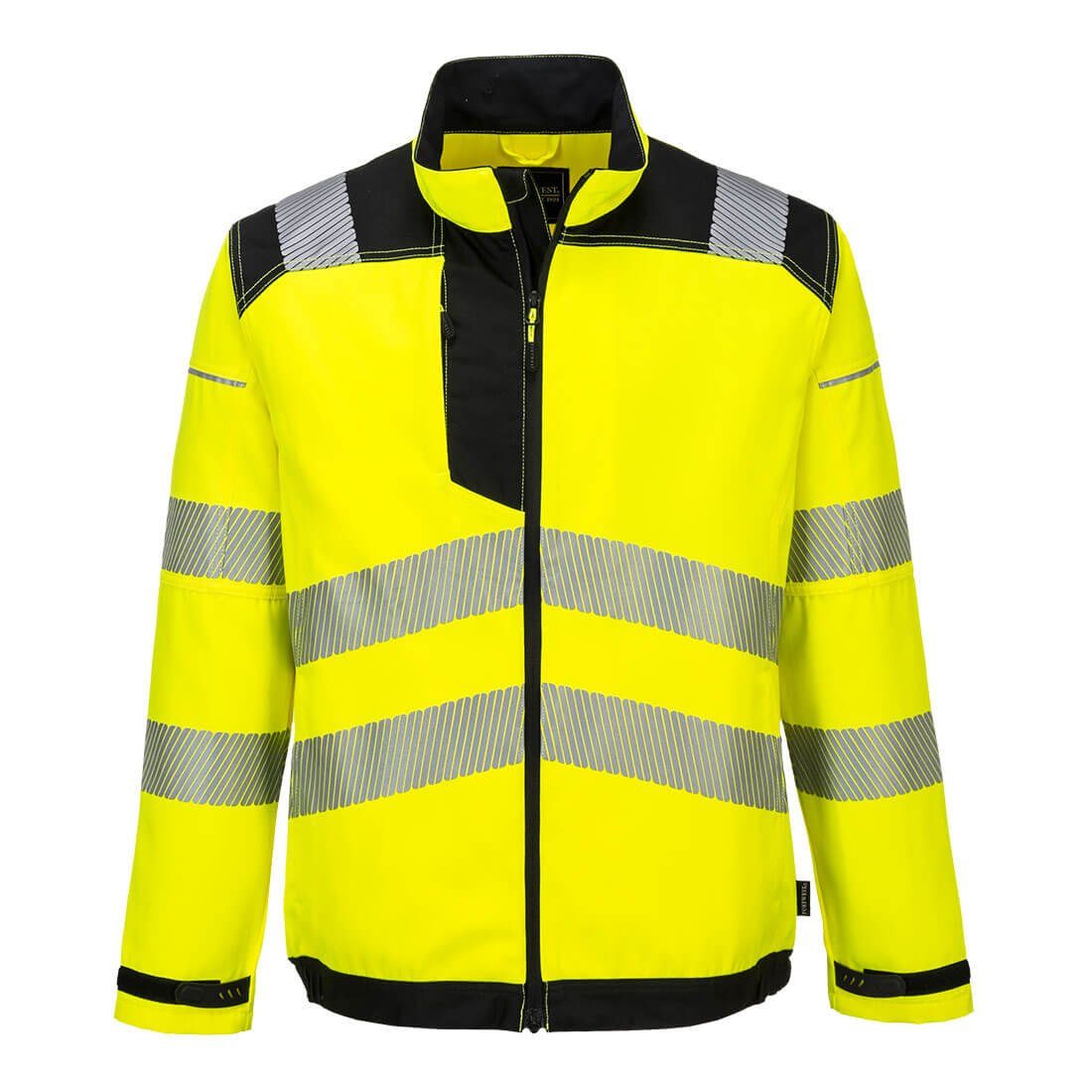 Portwest Arbeitsjacke T500 PW3 Warnschutz Arbeitsjacke Gelb / Schwarz | Übergangsjacken